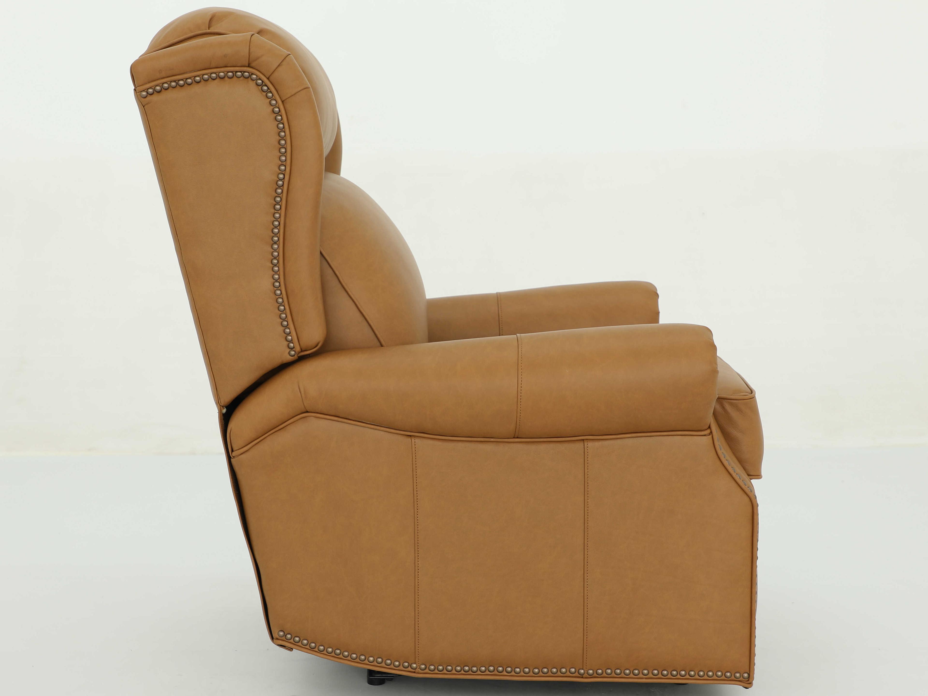 Barcalounger Vintage Gabby Santa Fe Brandy Brown Leather Recliner