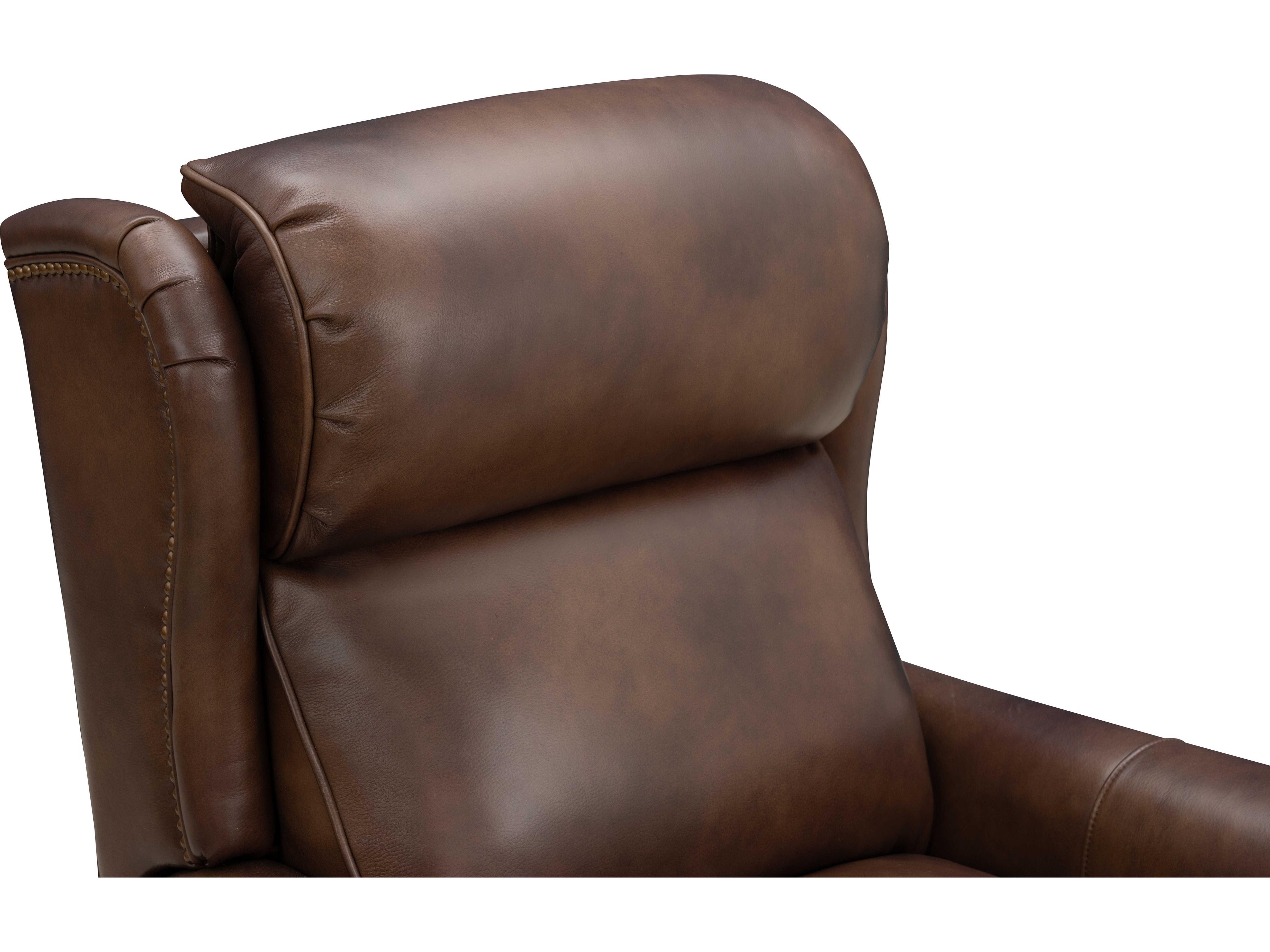 Barcalounger Vintage Gabby Worthington Cognac Brown Leather Recliner