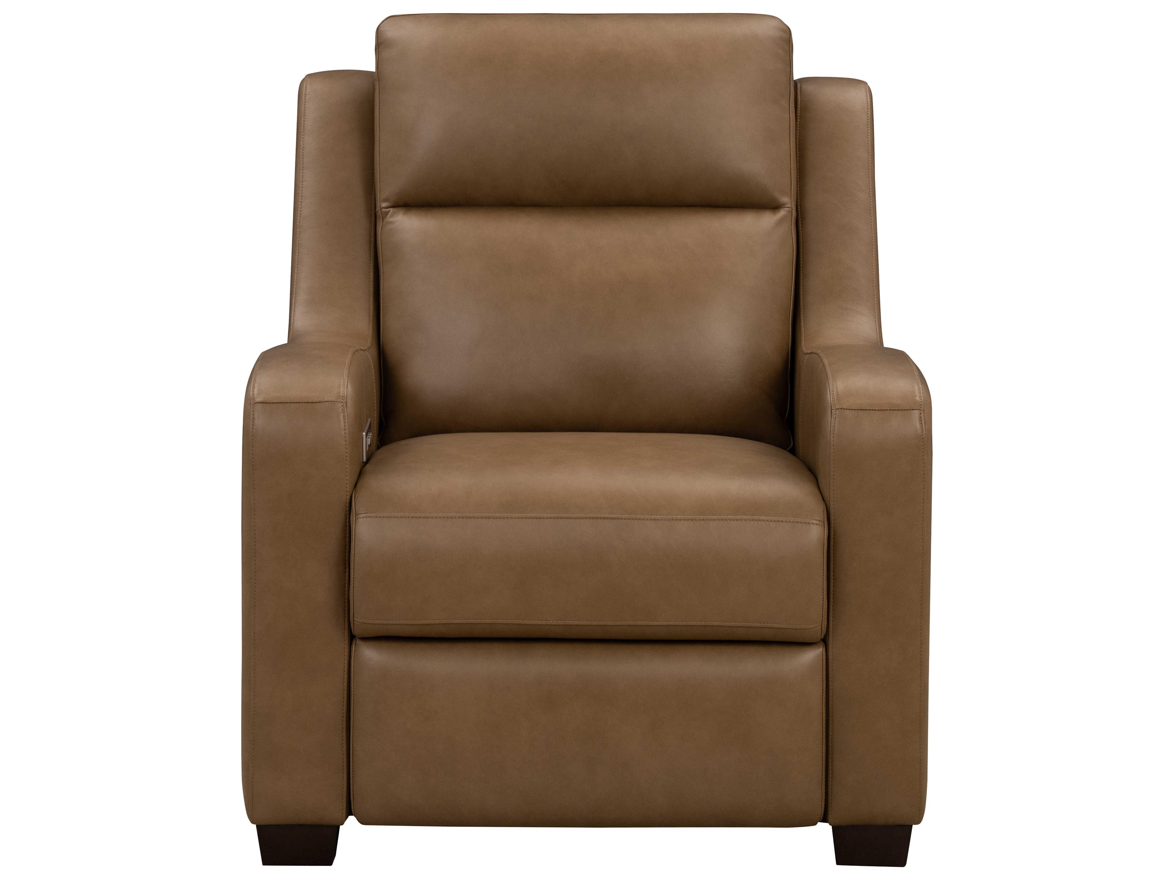 Barcalounger Vintage Ayden Hillwood Toffee Brown Leather Recliner