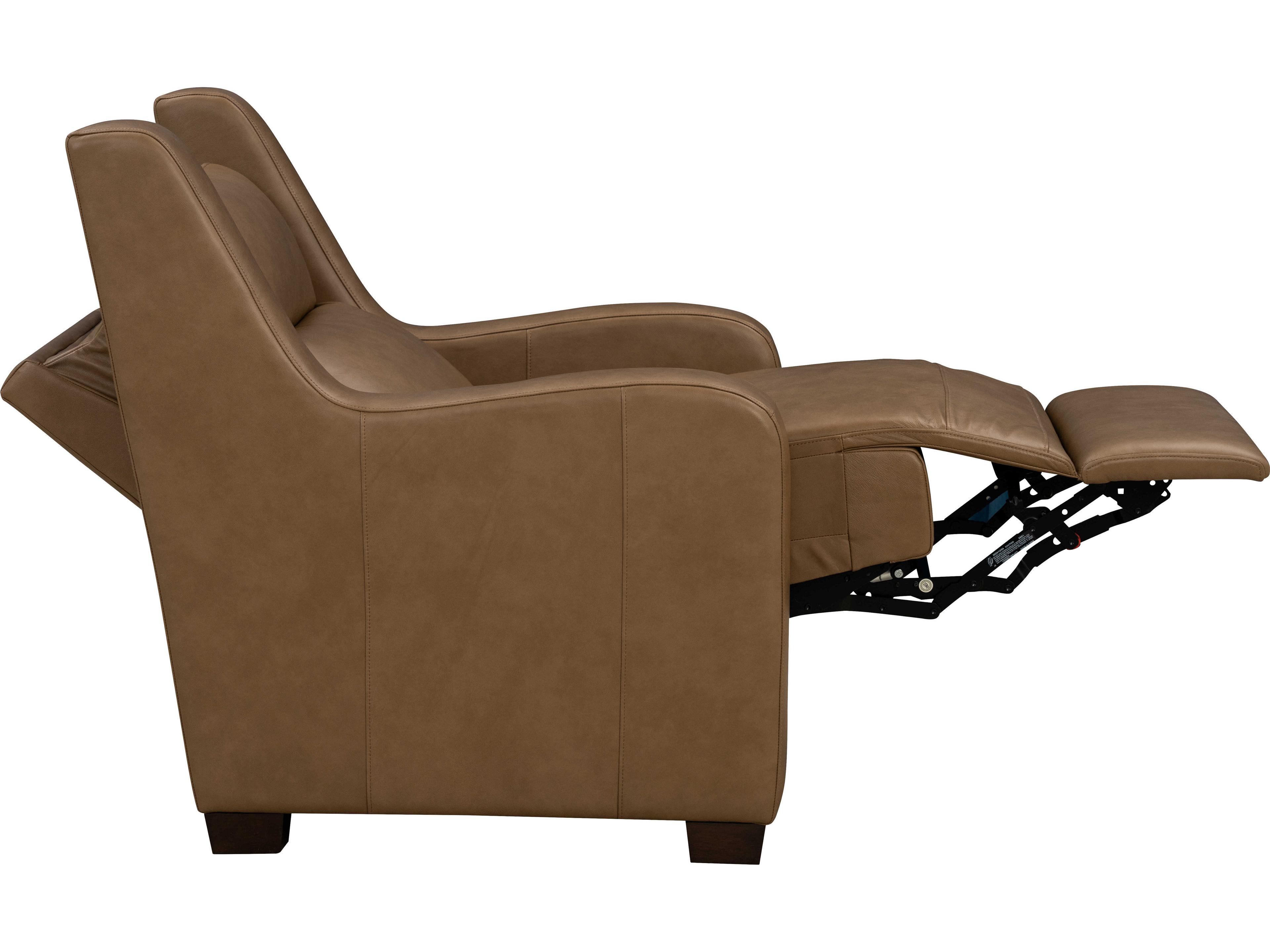 Barcalounger Vintage Ayden Hillwood Toffee Brown Leather Recliner