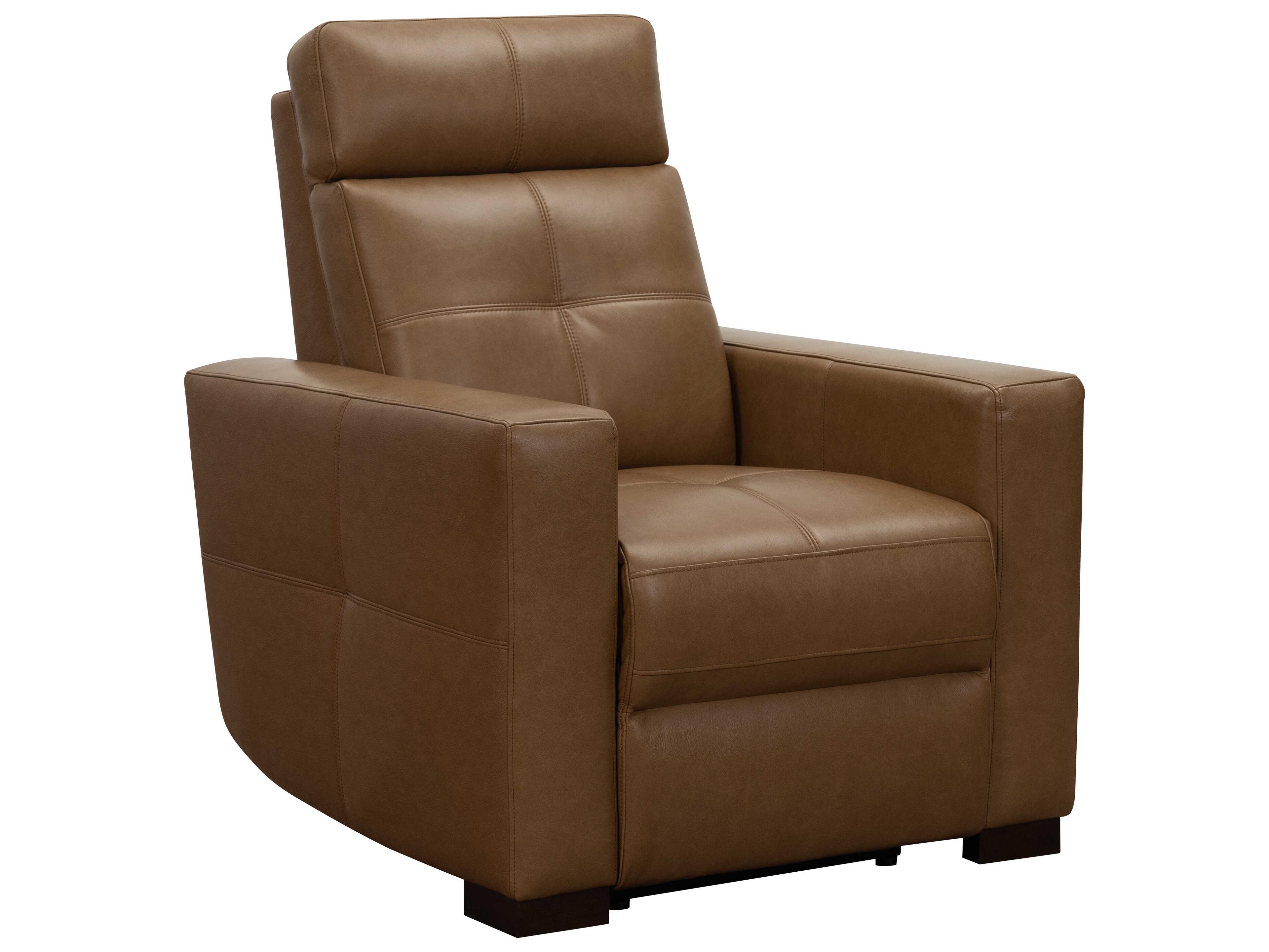Barcalounger Modern Expressions Cara Brown Faux Leather Recliner