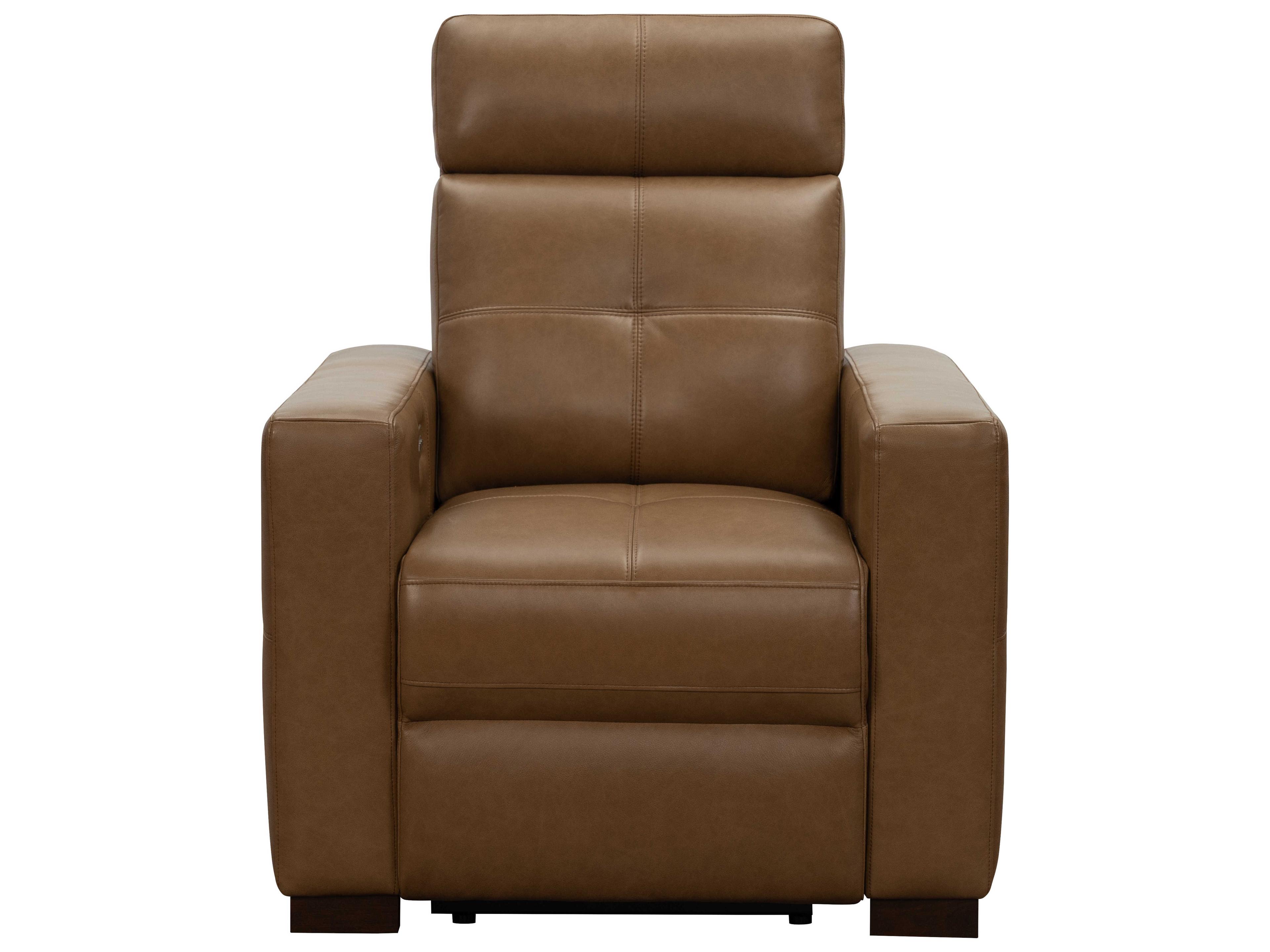 Barcalounger Modern Expressions Cara Brown Faux Leather Recliner