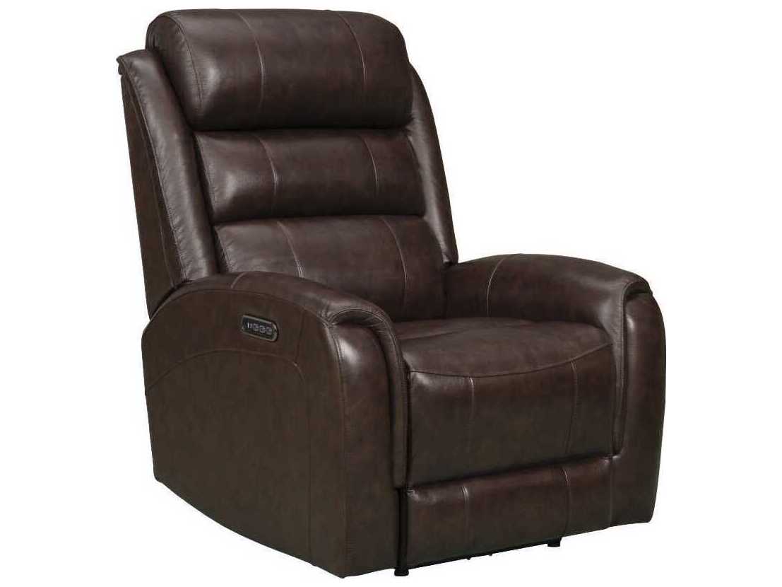 Barcalounger Modern Expressions Monterey Lux Brown Faux Leather Recliner