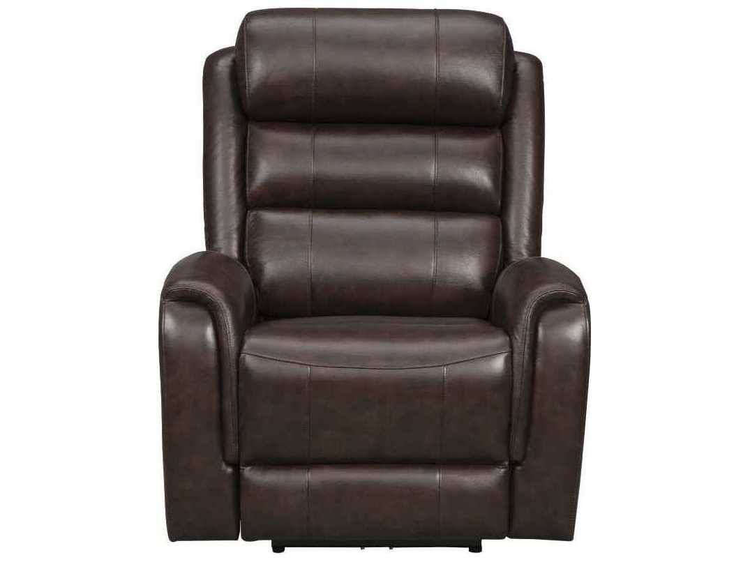 Barcalounger Modern Expressions Monterey Lux Brown Faux Leather Recliner