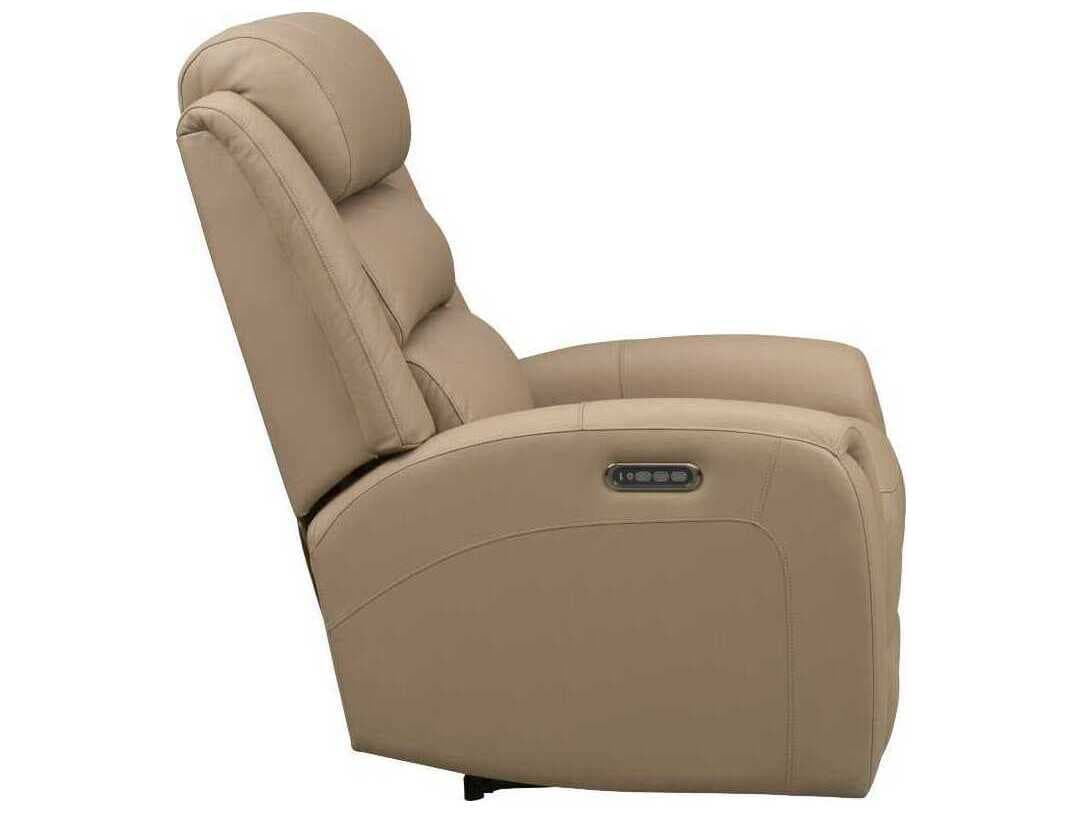 Barcalounger Modern Expressions Monterey Tucker Taupe Tan Faux Leather Recliner