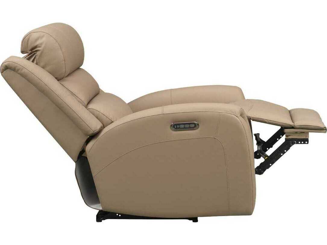 Barcalounger Modern Expressions Monterey Tucker Taupe Tan Faux Leather Recliner