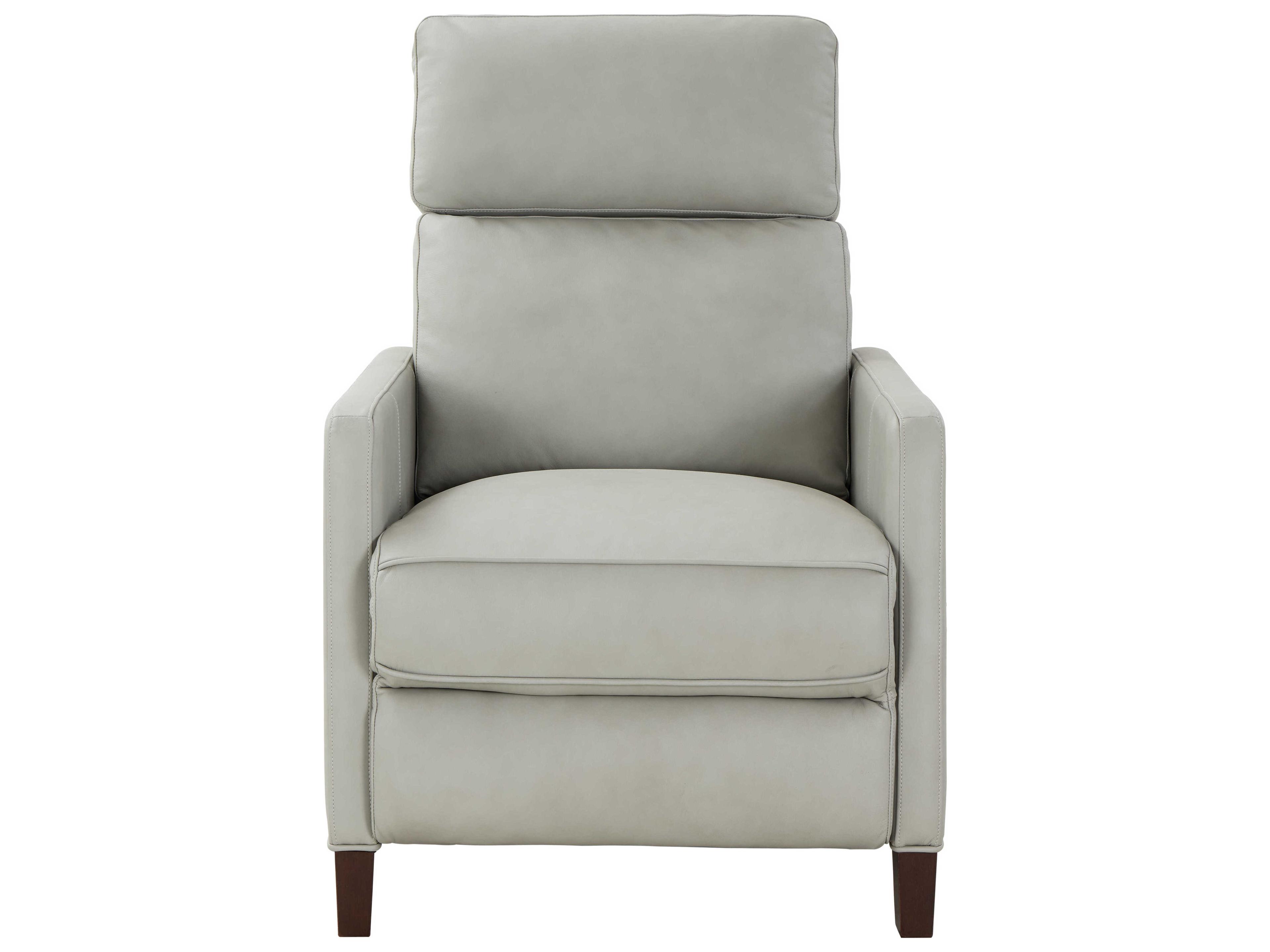 Barcalounger Zero Gravity James Corbett Chromium Gray Leather Recliner