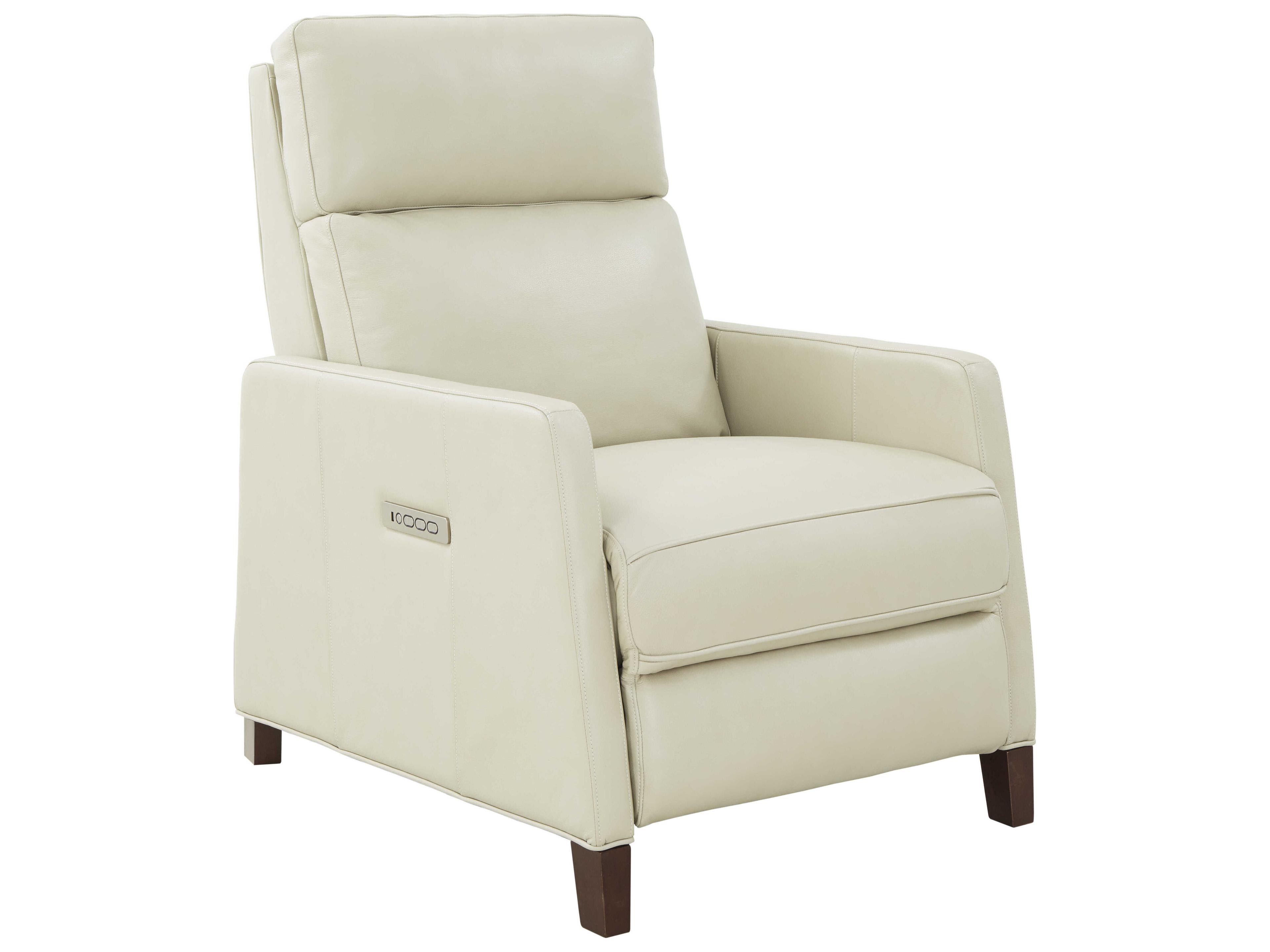 Barcalounger Zero Gravity James Barone Parchment Cream Leather Recliner