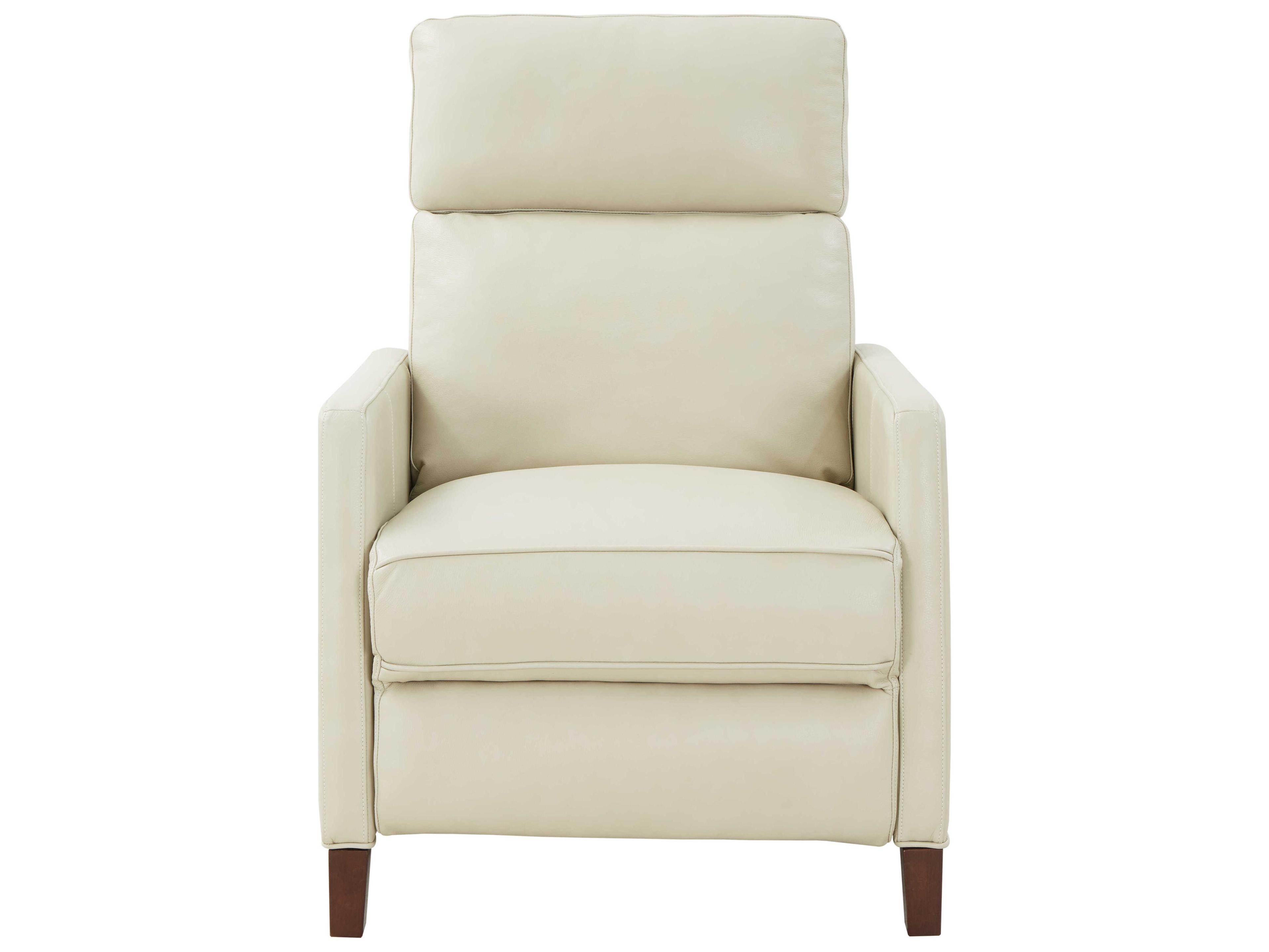 Barcalounger Zero Gravity James Barone Parchment Cream Leather Recliner
