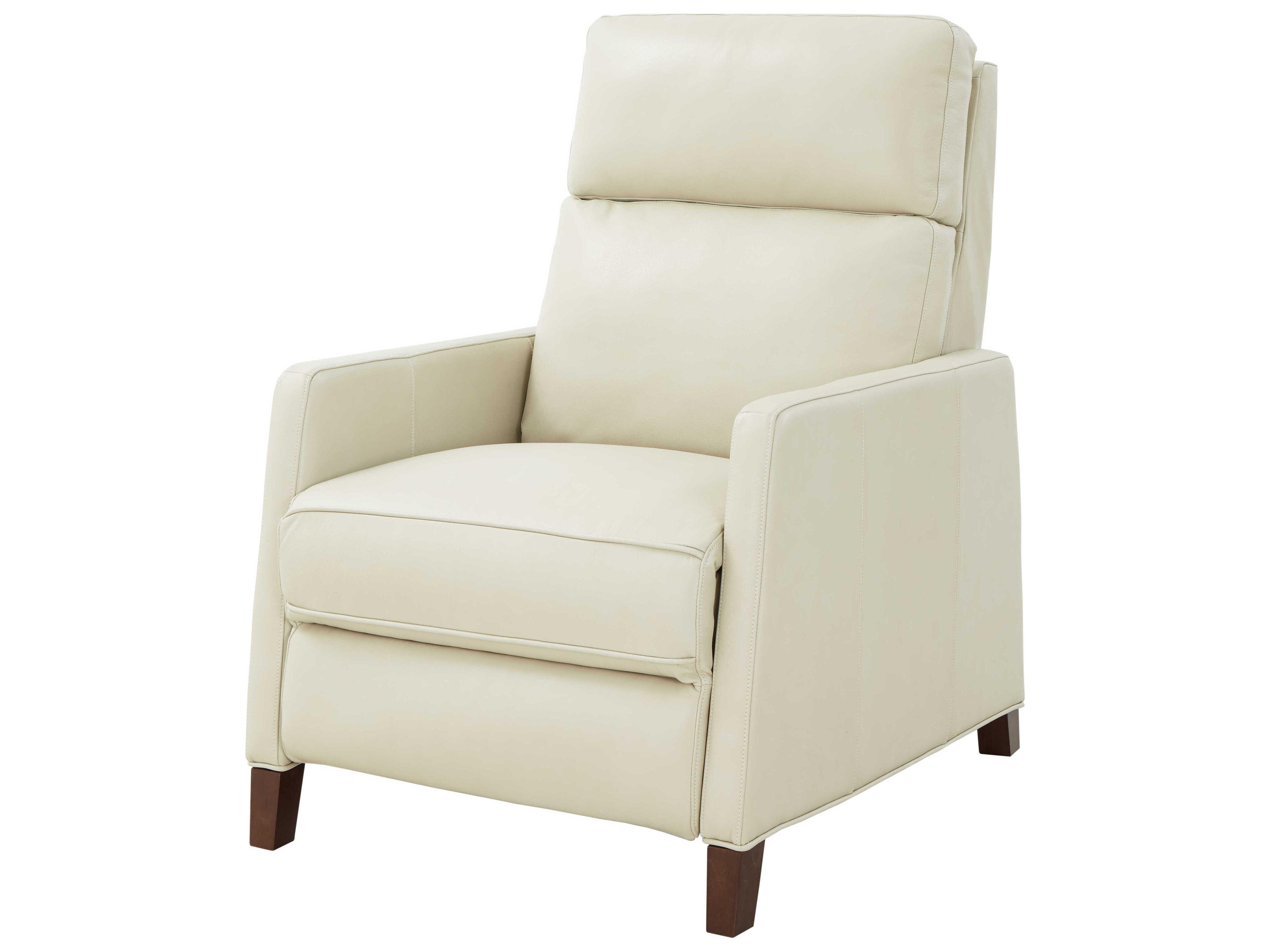 Barcalounger Zero Gravity James Barone Parchment Cream Leather Recliner