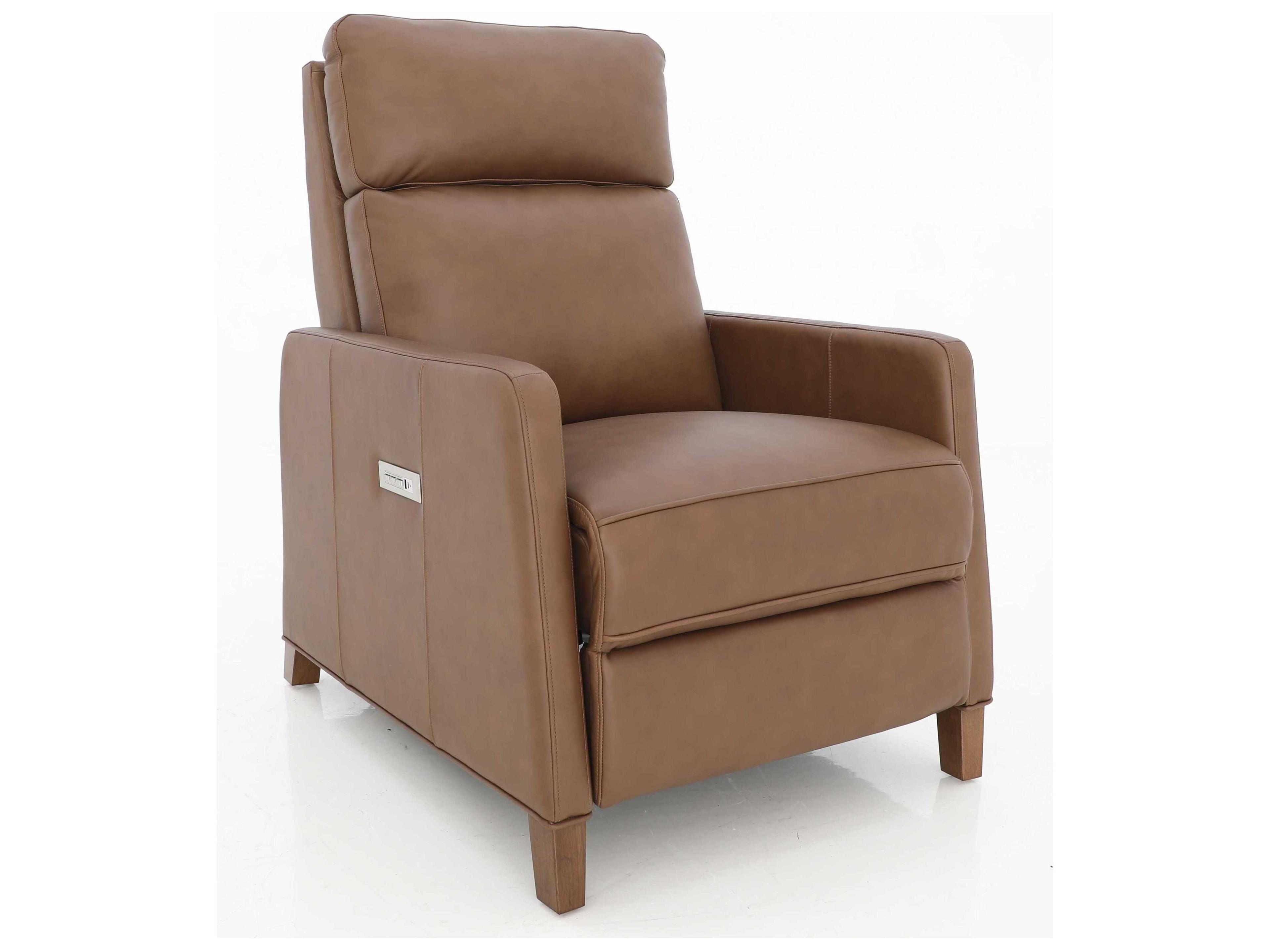 Barcalounger Zero Gravity James Dobbs Saddle Brown Leather Recliner