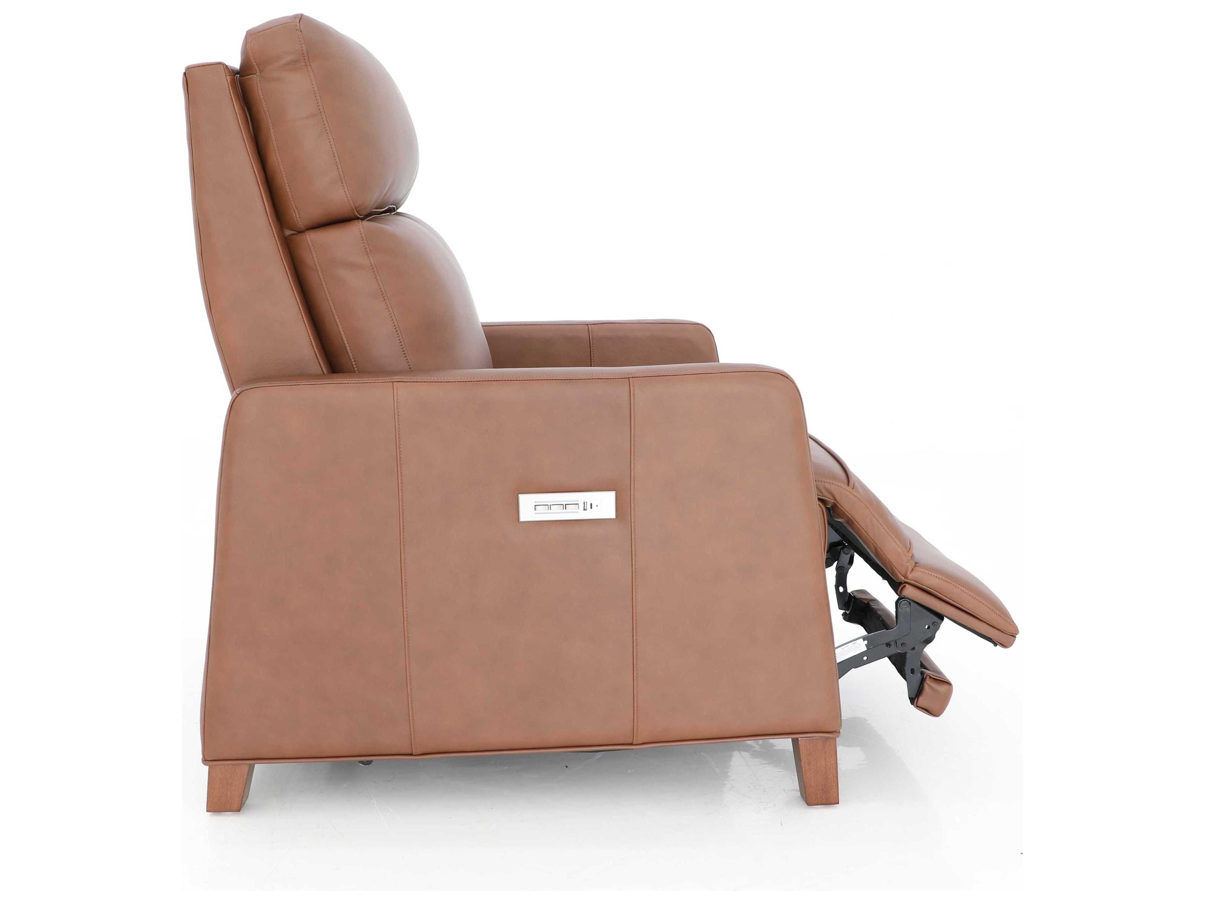 Barcalounger Zero Gravity James Dobbs Saddle Brown Leather Recliner
