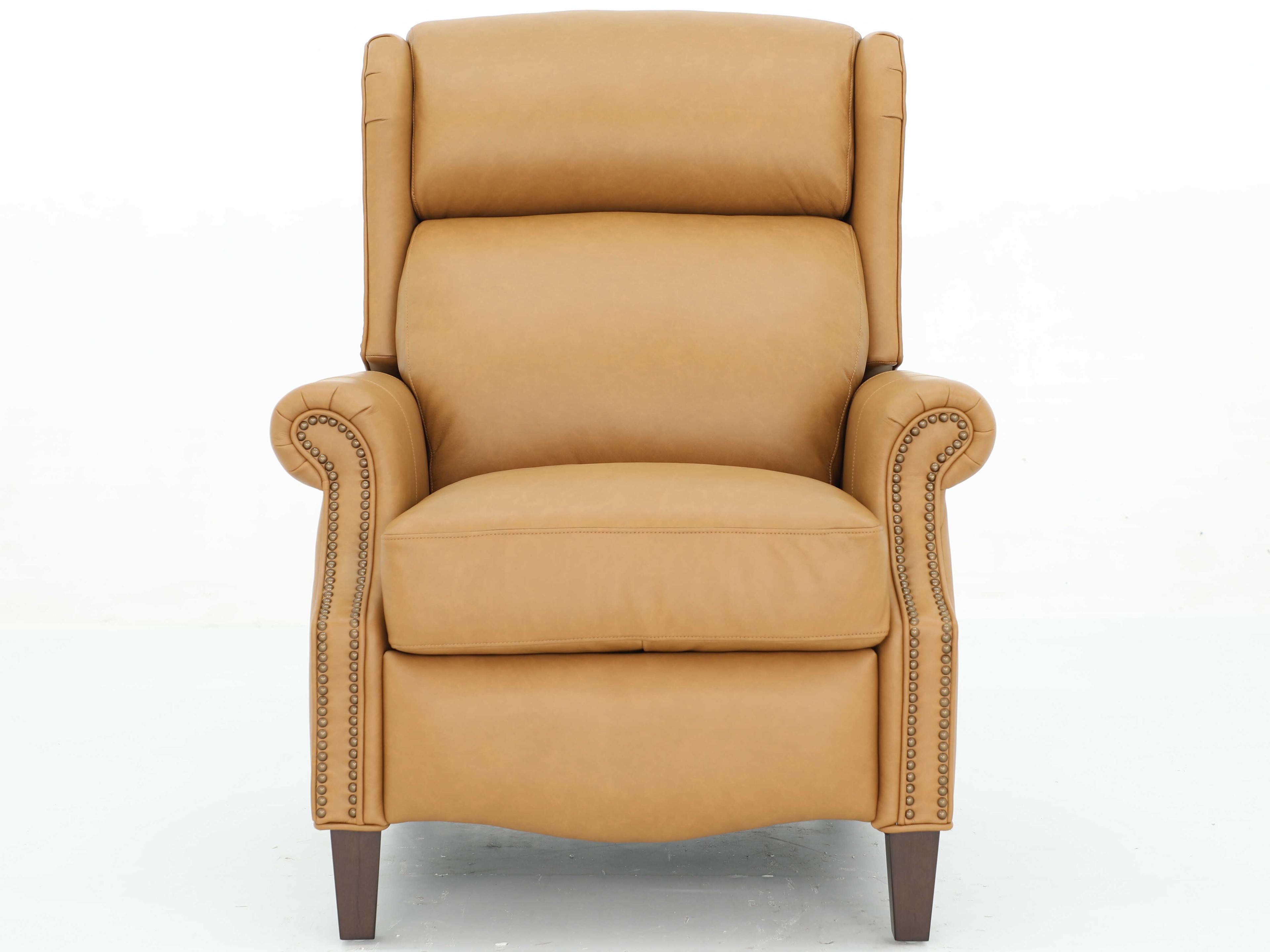 Barcalounger Vintage Philadelphia Santa Fe Brandy Tan Leather Recliner