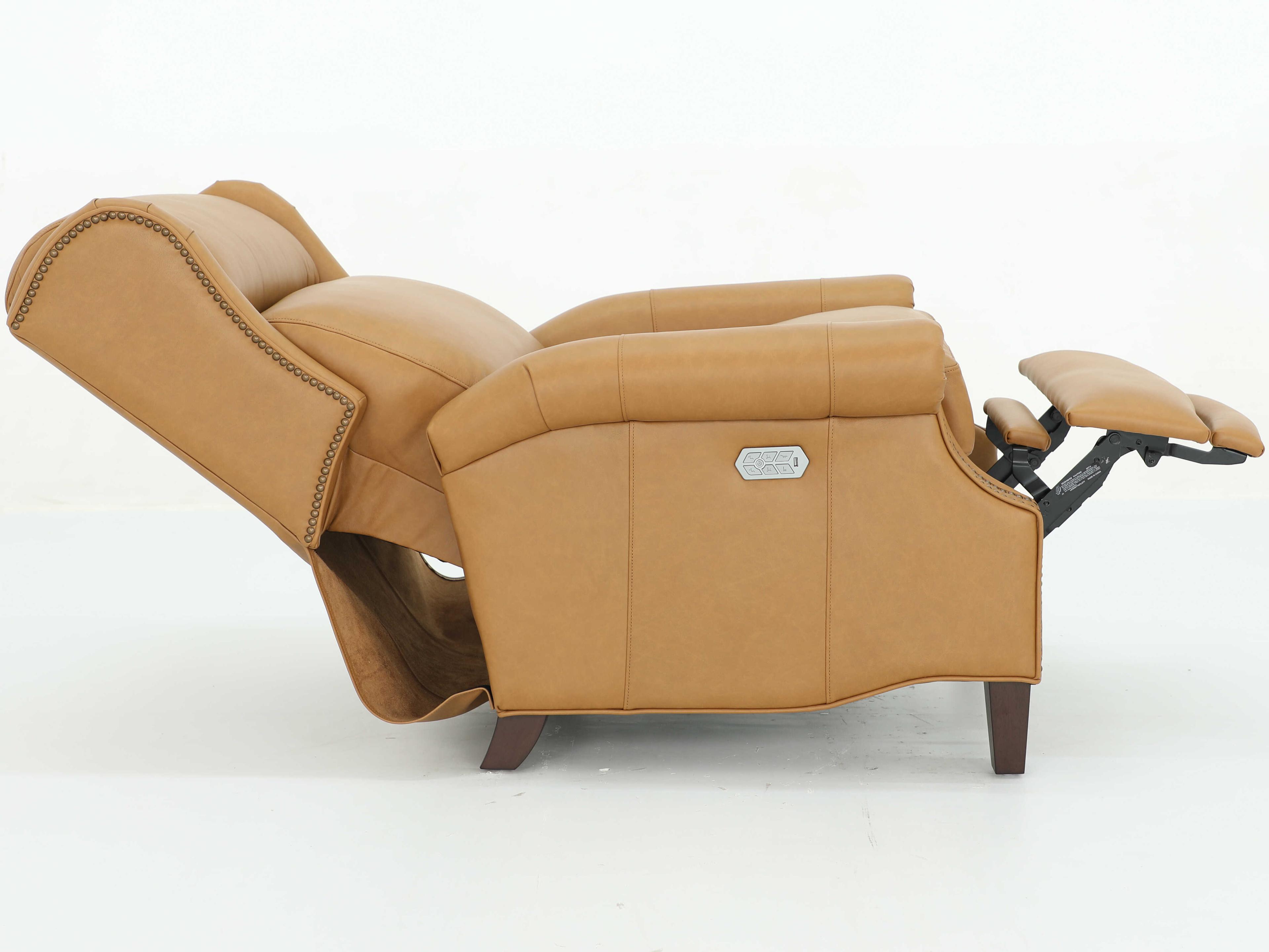 Barcalounger Vintage Philadelphia Santa Fe Brandy Tan Leather Recliner