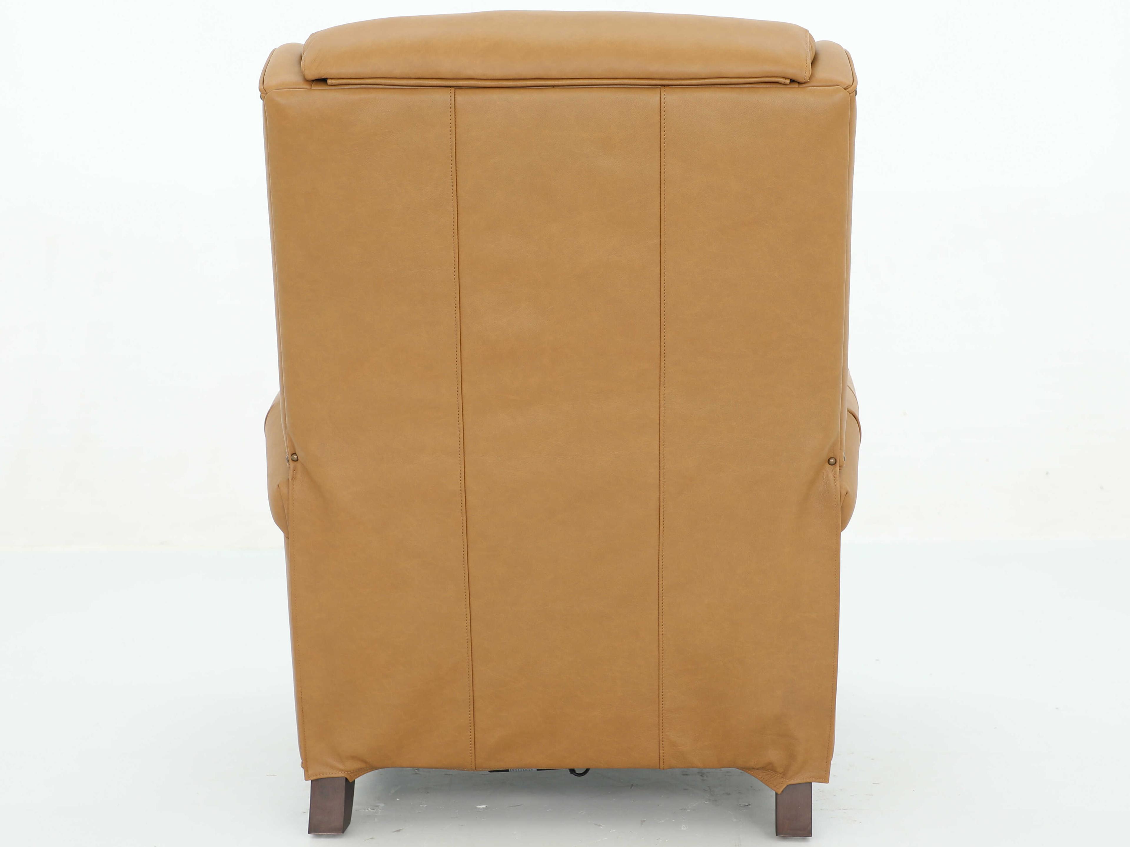 Barcalounger Vintage Philadelphia Santa Fe Brandy Tan Leather Recliner