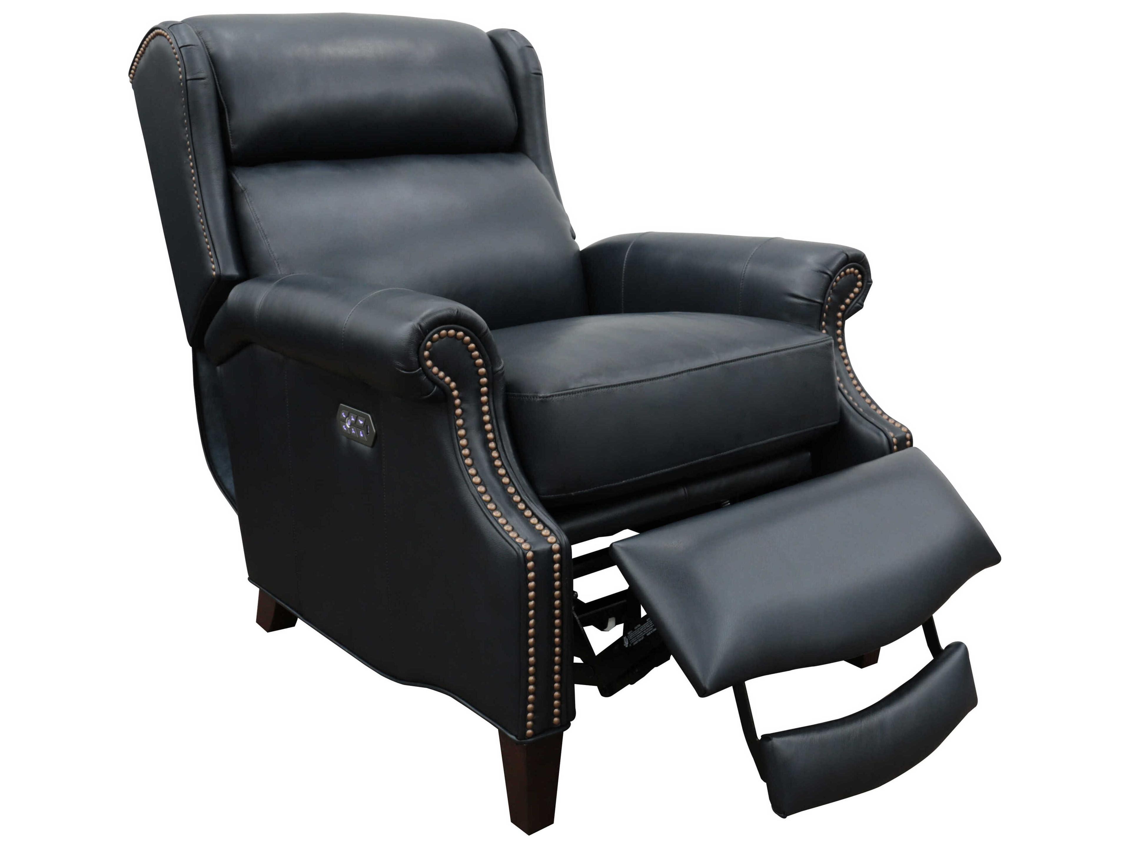 Barcalounger Vintage Philadelphia Shoreham Blue Leather Recliner