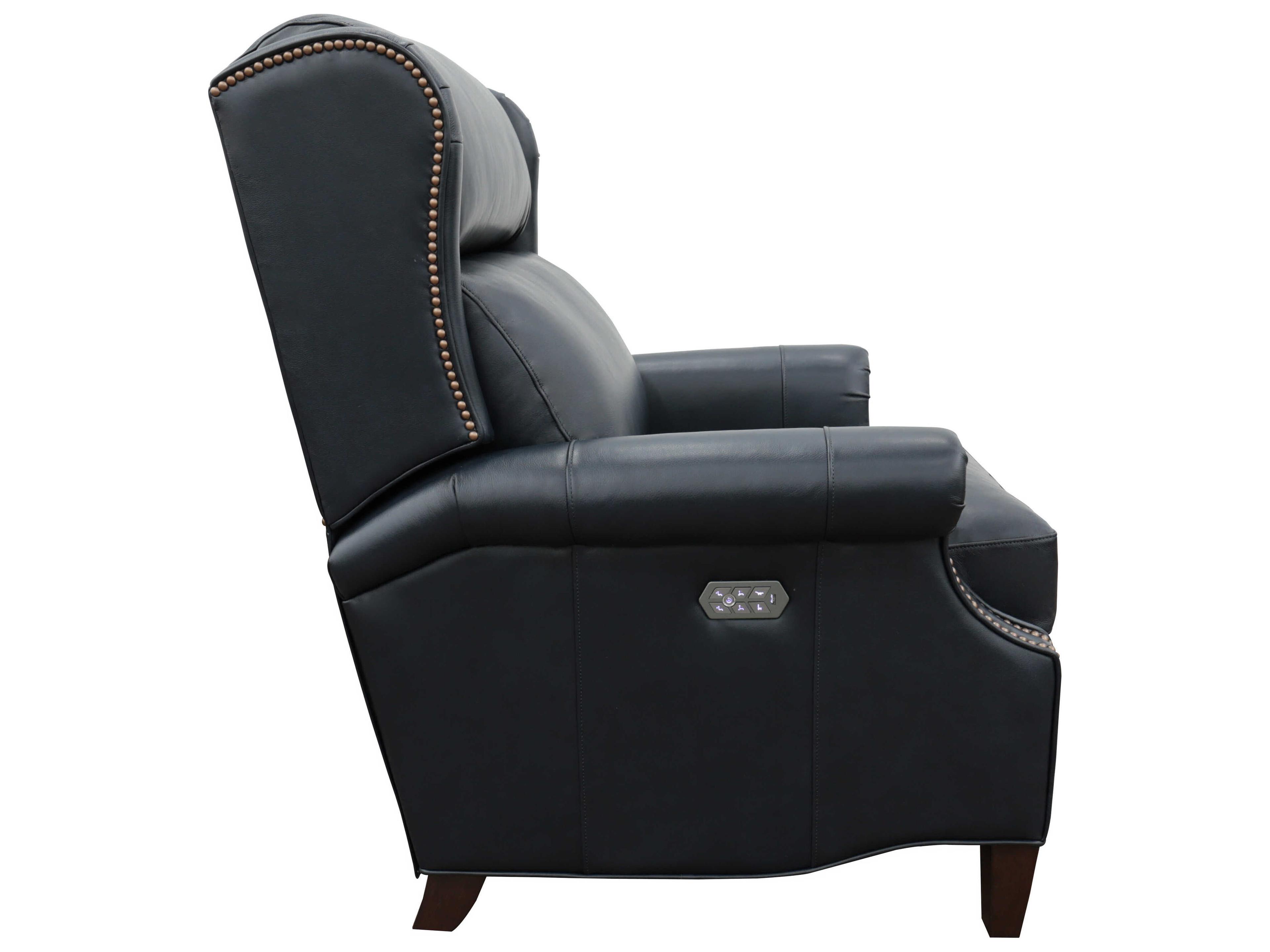 Barcalounger Vintage Philadelphia Shoreham Blue Leather Recliner