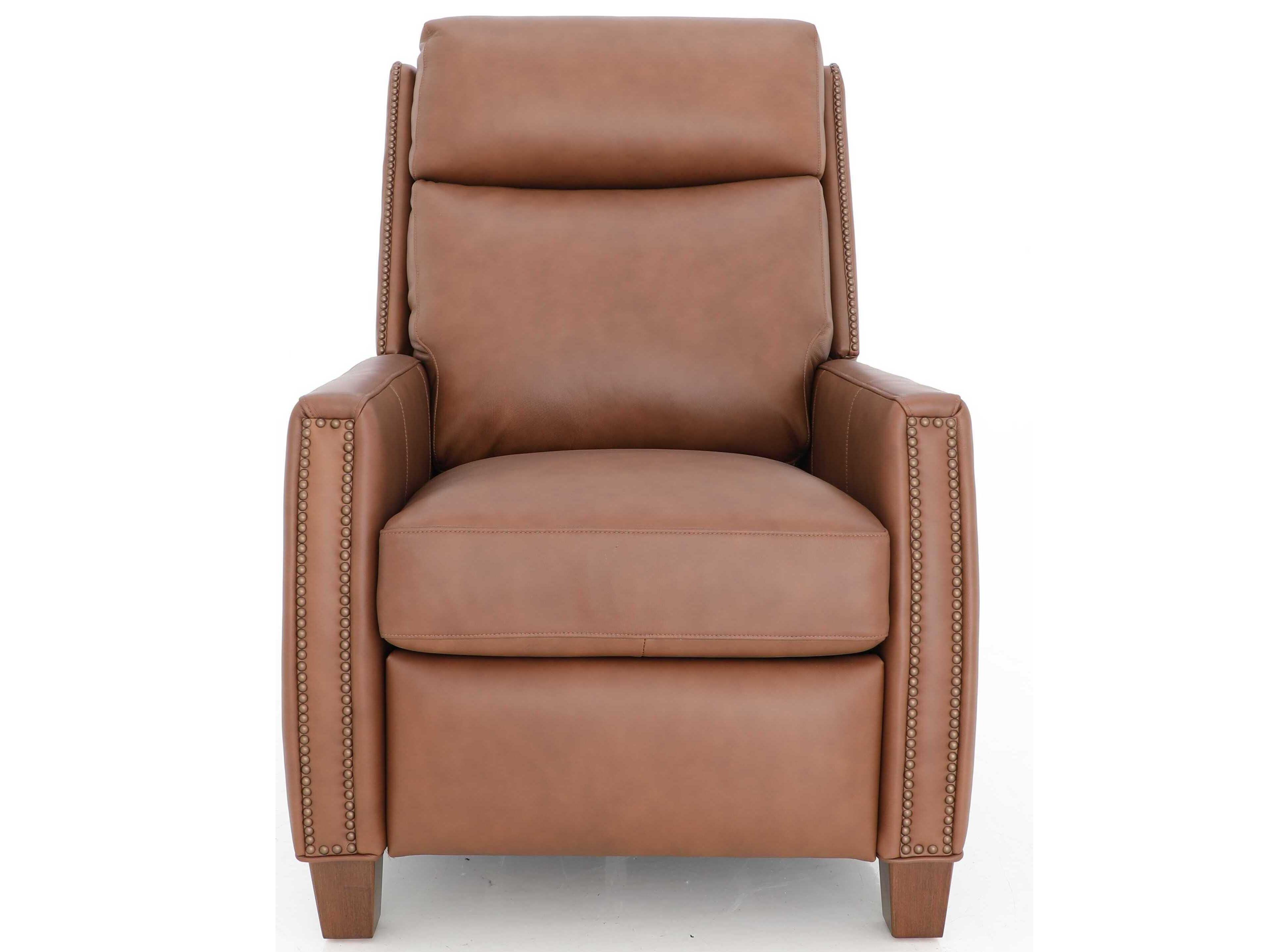 Barcalounger Vintage Anaheim Dobbs Saddle Tan Leather Recliner