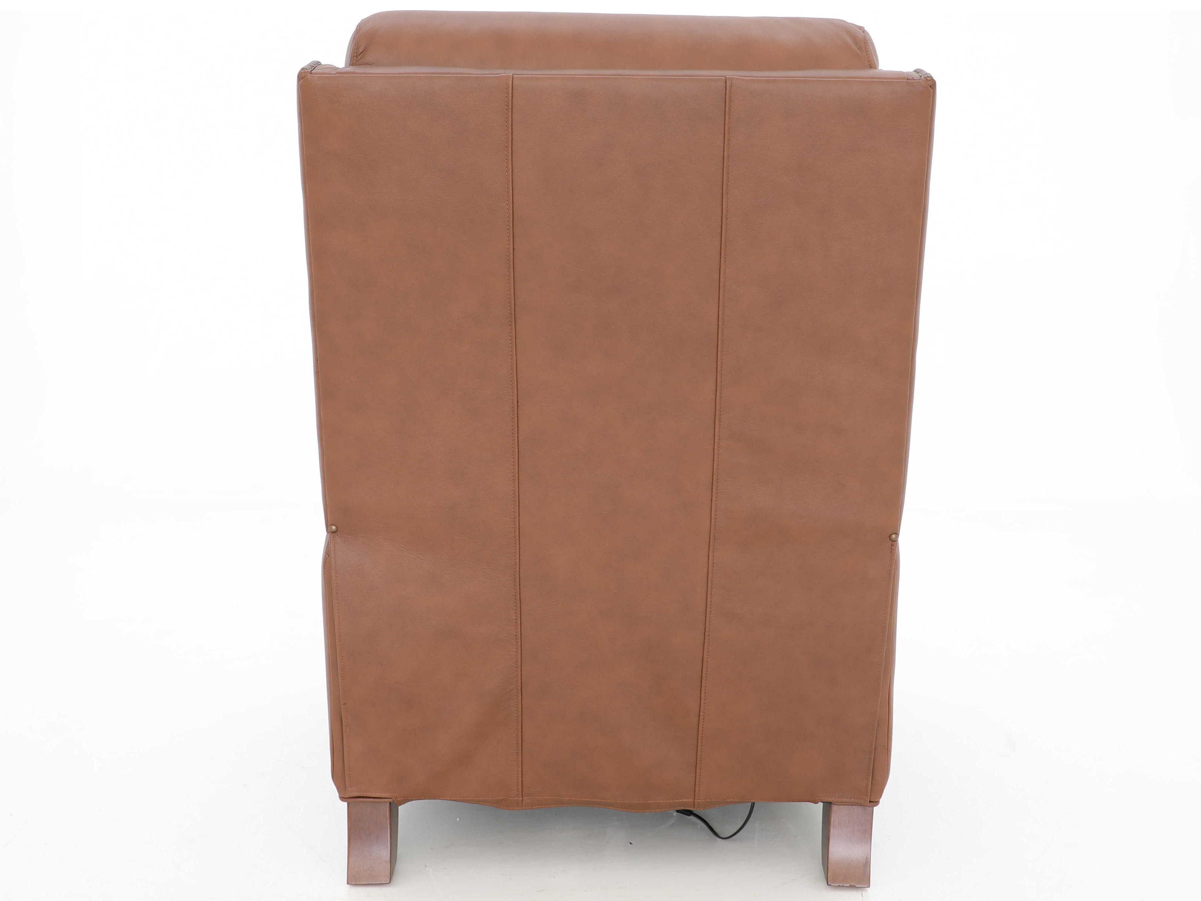 Barcalounger Vintage Anaheim Dobbs Saddle Tan Leather Recliner