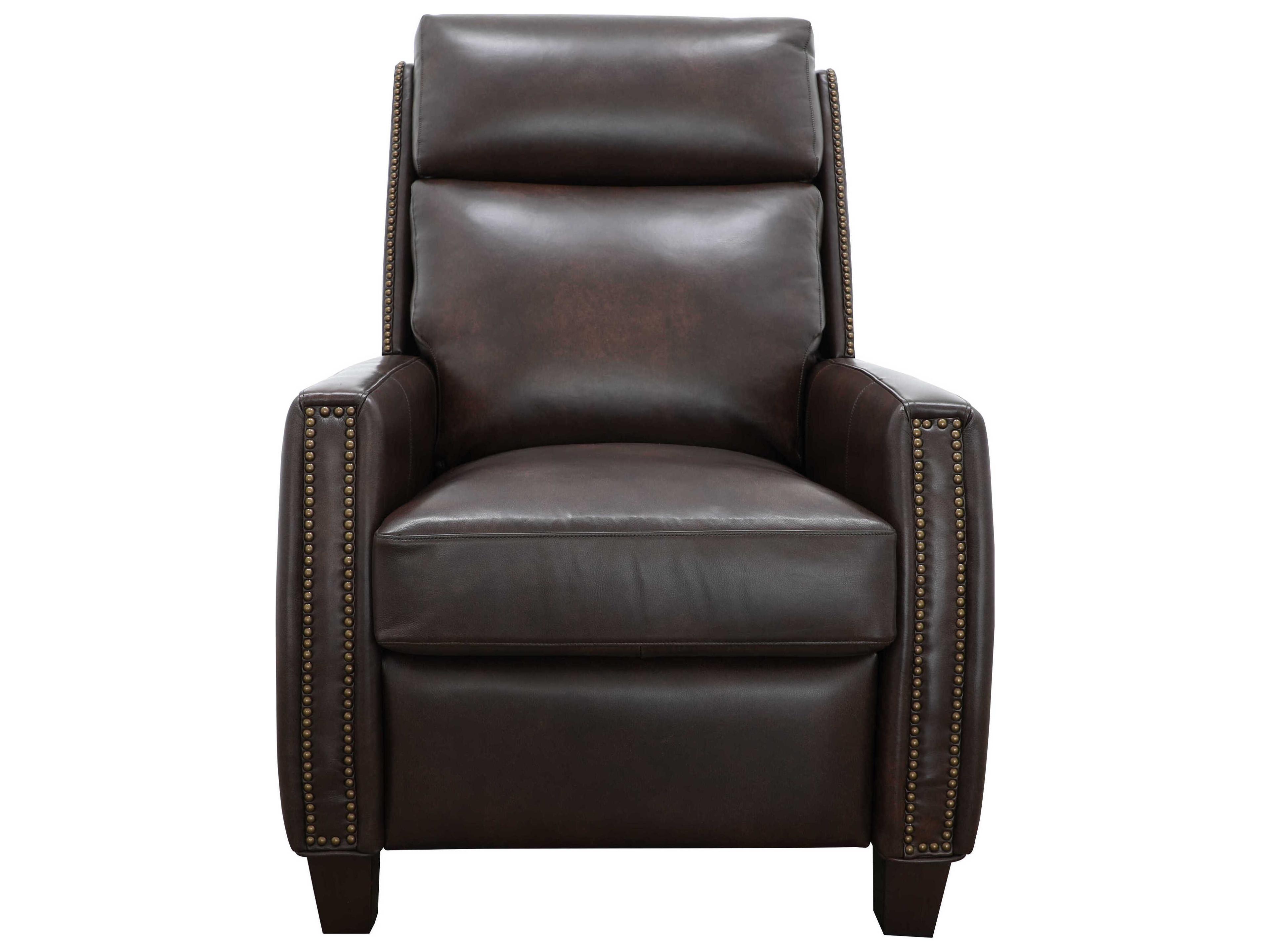 Barcalounger Vintage Anaheim Creede Fudge Brown Leather Recliner
