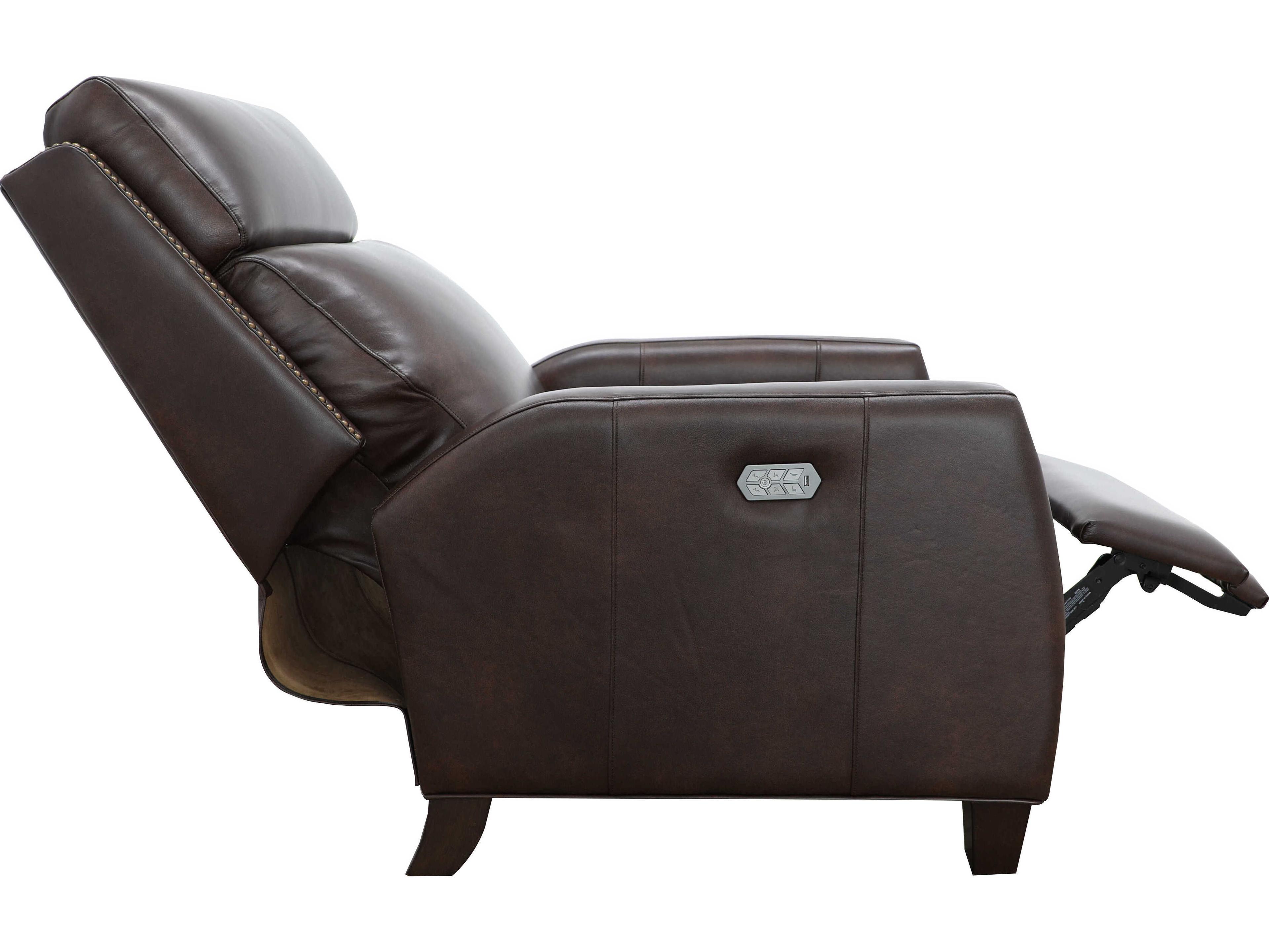 Barcalounger Vintage Anaheim Creede Fudge Brown Leather Recliner