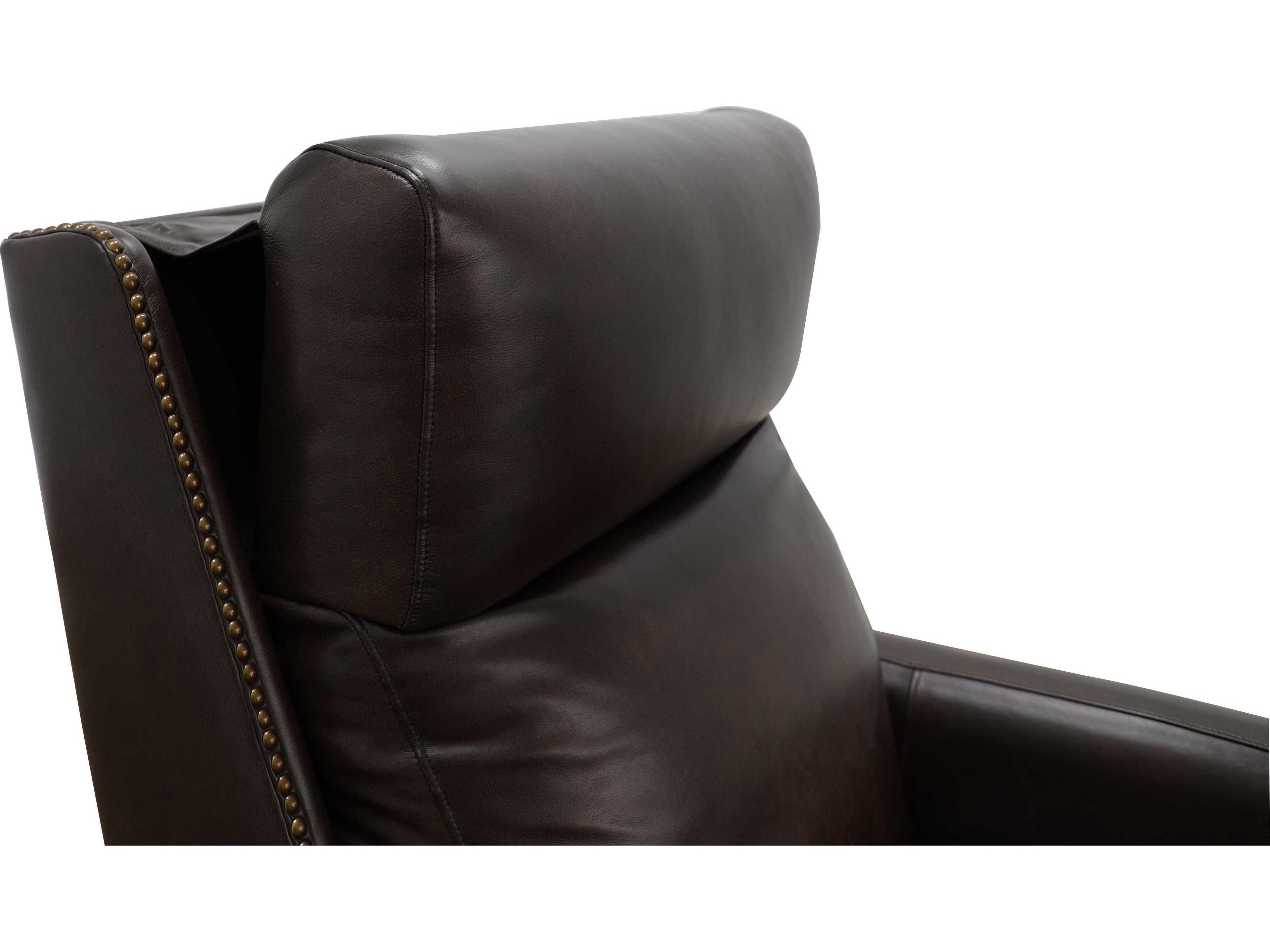 Barcalounger Vintage Anaheim Creede Fudge Brown Leather Recliner