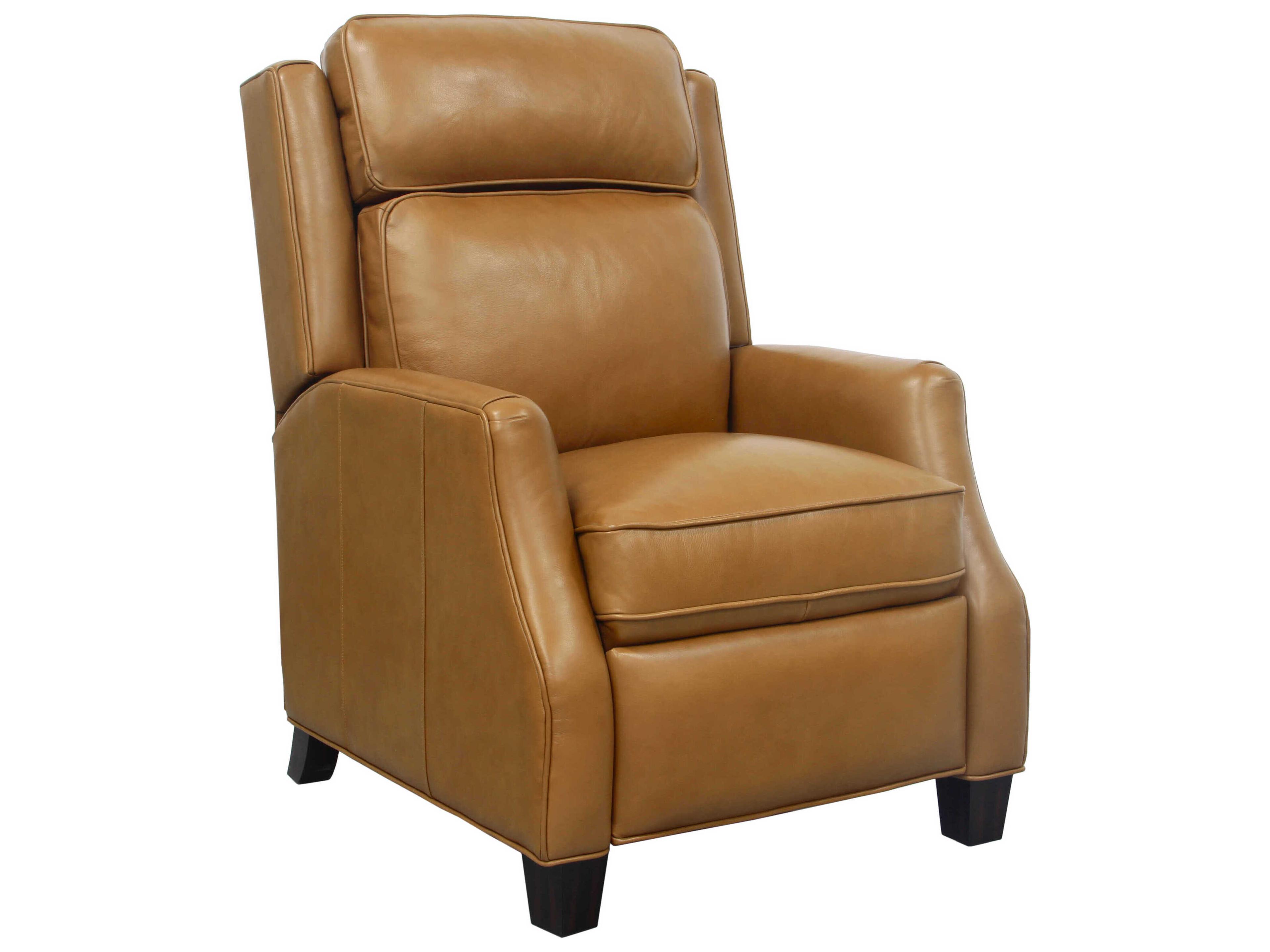 Barcalounger Vintage Nixon Shoreham Ponytail Tan Leather Recliner