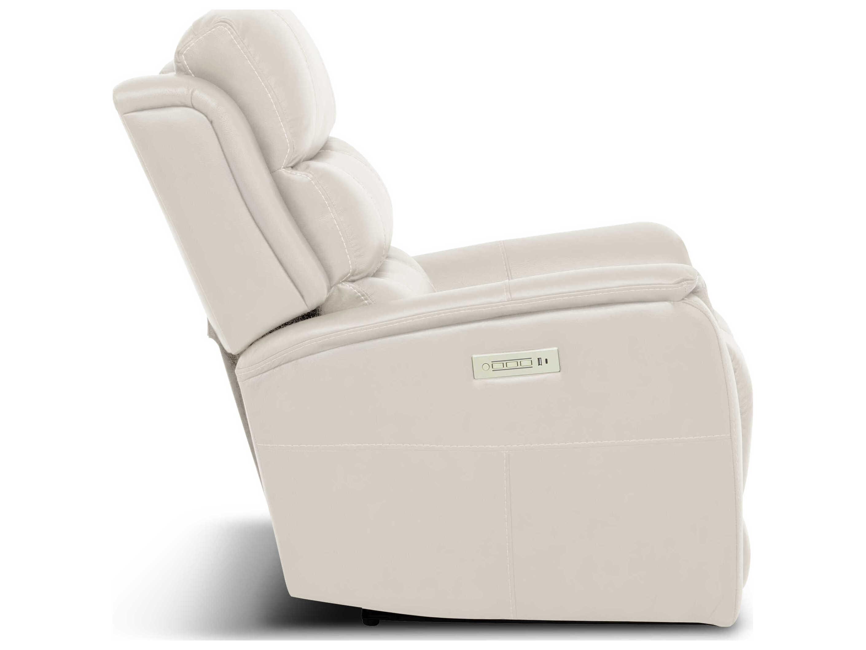 Barcalounger Zero Gravity Mooresville Sorrento Bone Cream Faux Leather Recliner