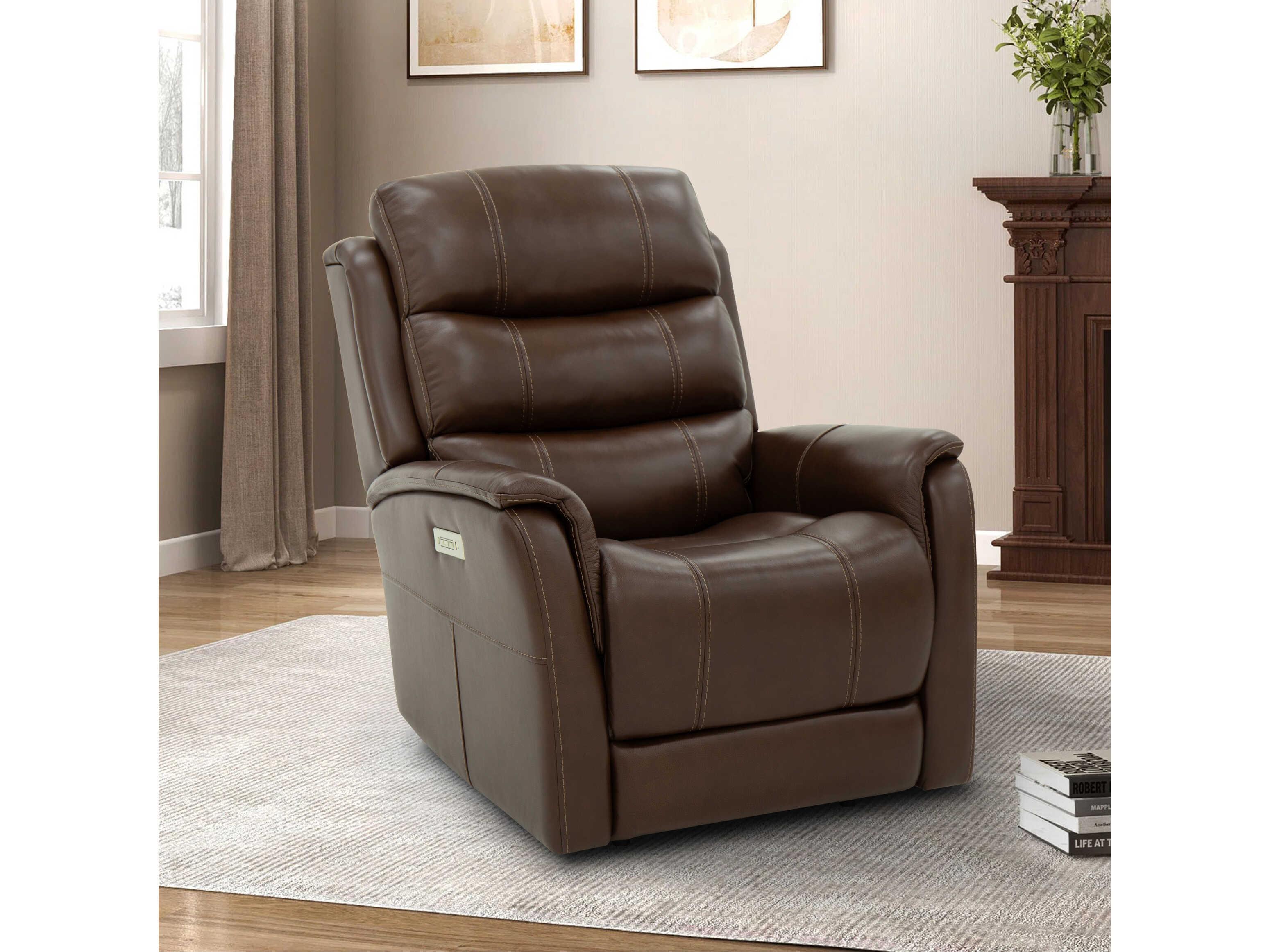 Barcalounger Zero Gravity Mooresville Sorrento Coffee Brown Faux Leather Recliner