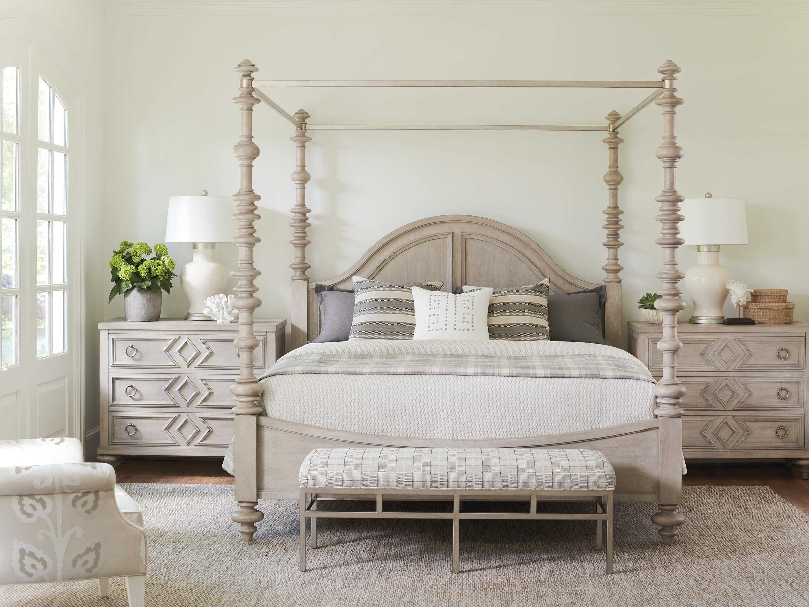 Barclay Butera Malibu Costera 3-Drawers Brown Chest Nightstand