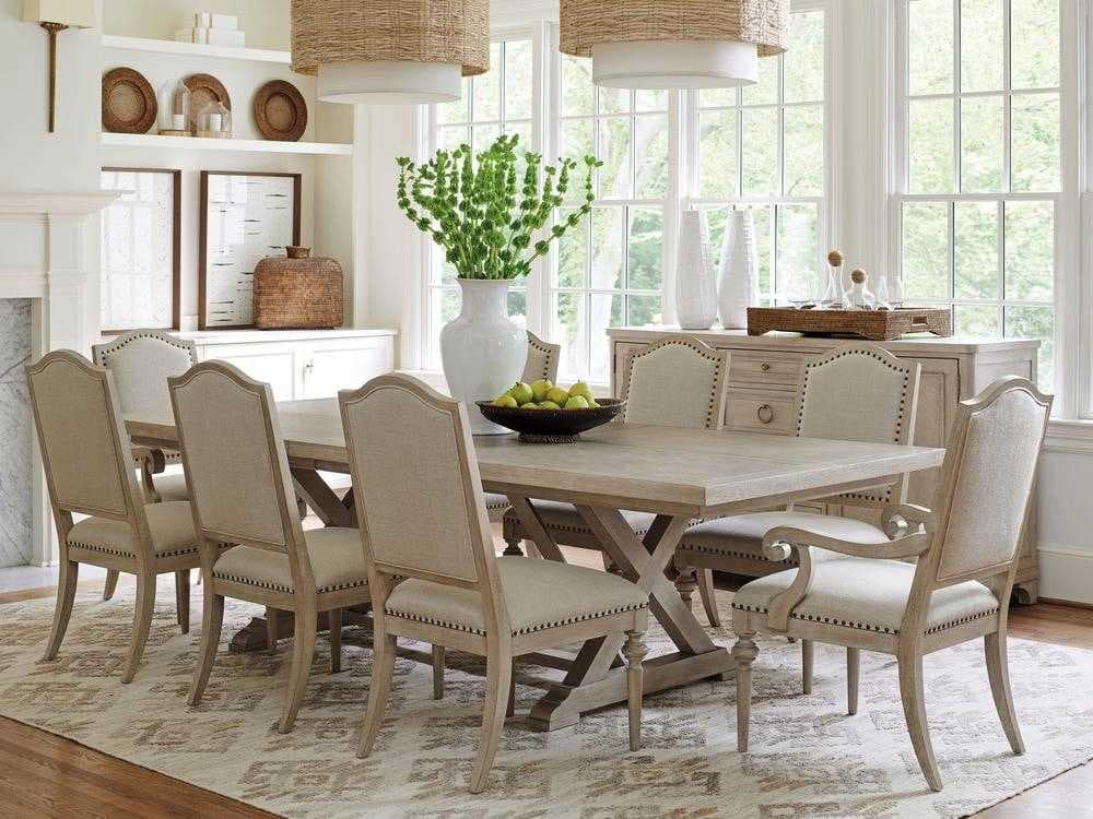 Barclay Butera Malibu Aidan Brown Upholstered Side Dining Chair