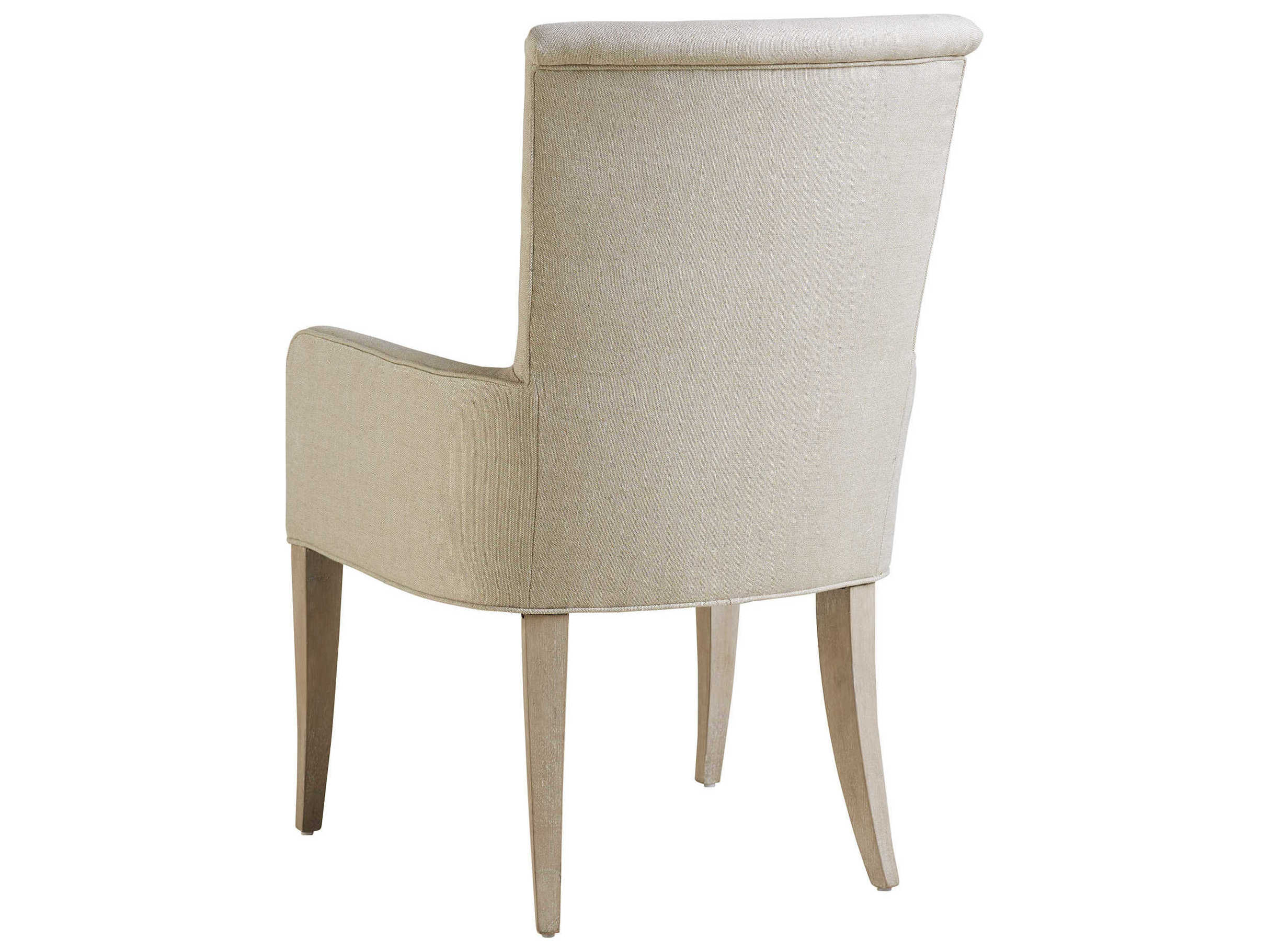Barclay Butera Malibu Serra Brown Upholstered Arm Dining Chair