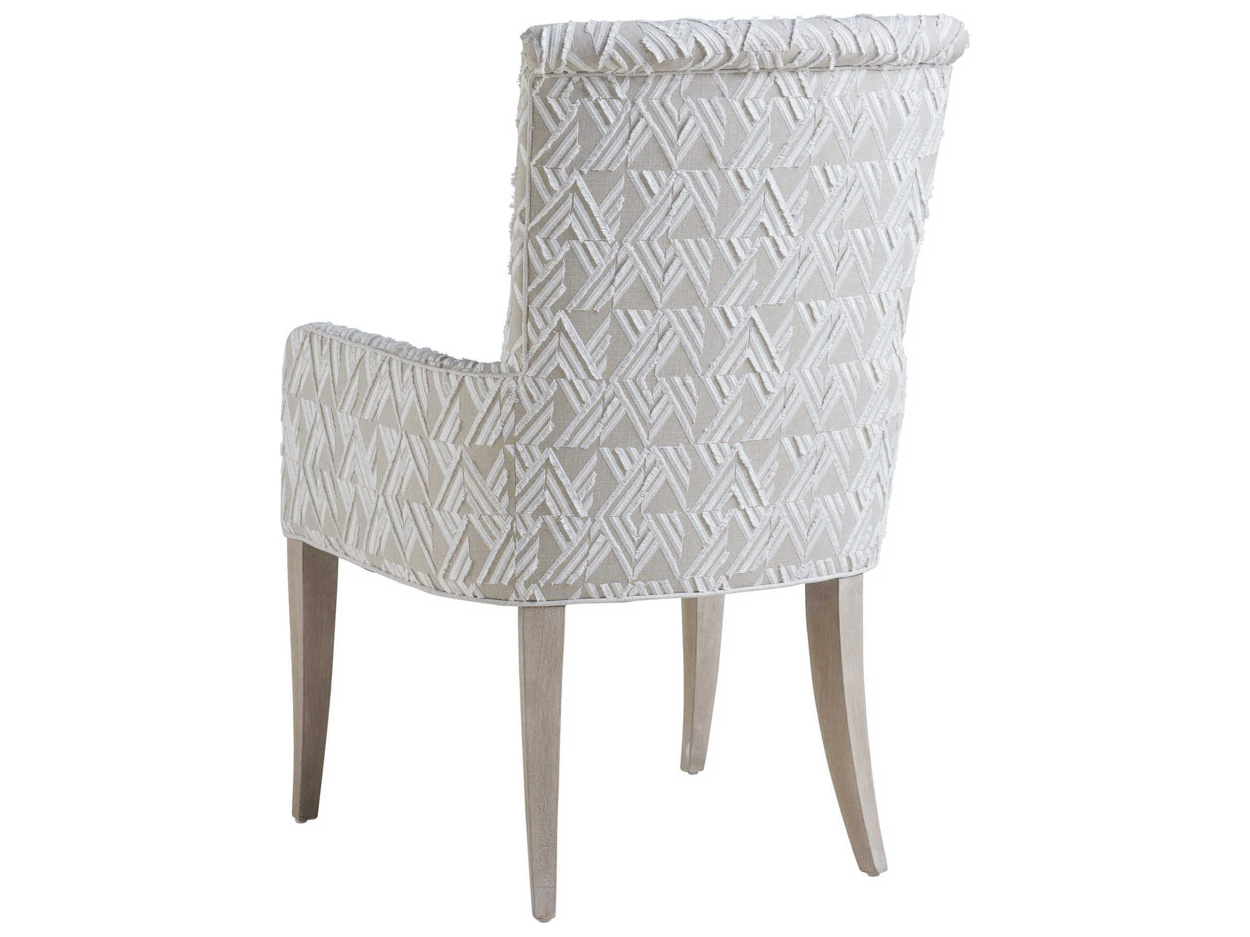 Barclay Butera Malibu Serra Brown Upholstered Arm Dining Chair