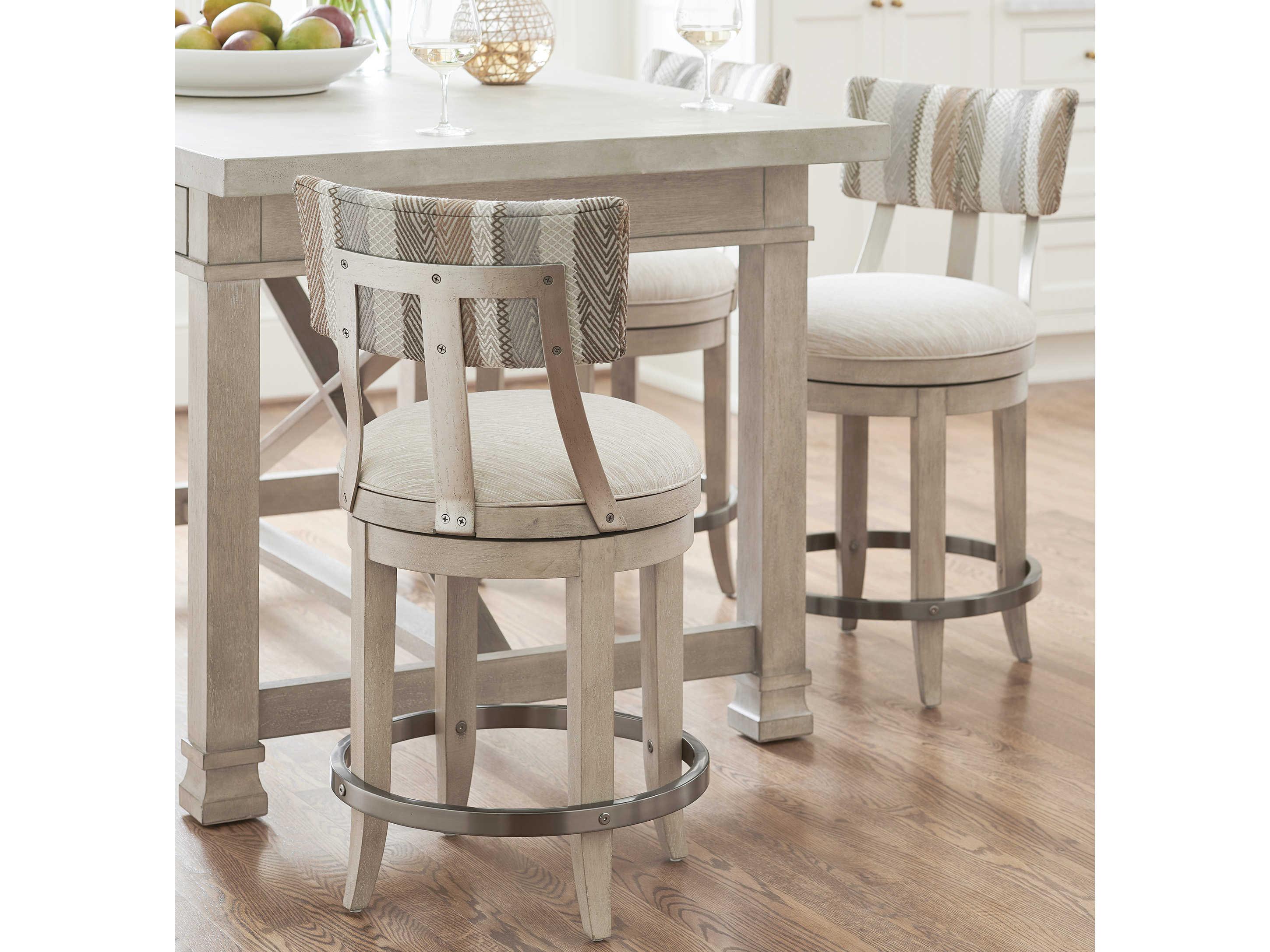 Barclay Butera Malibu Cliffside Swivel Counter Stool