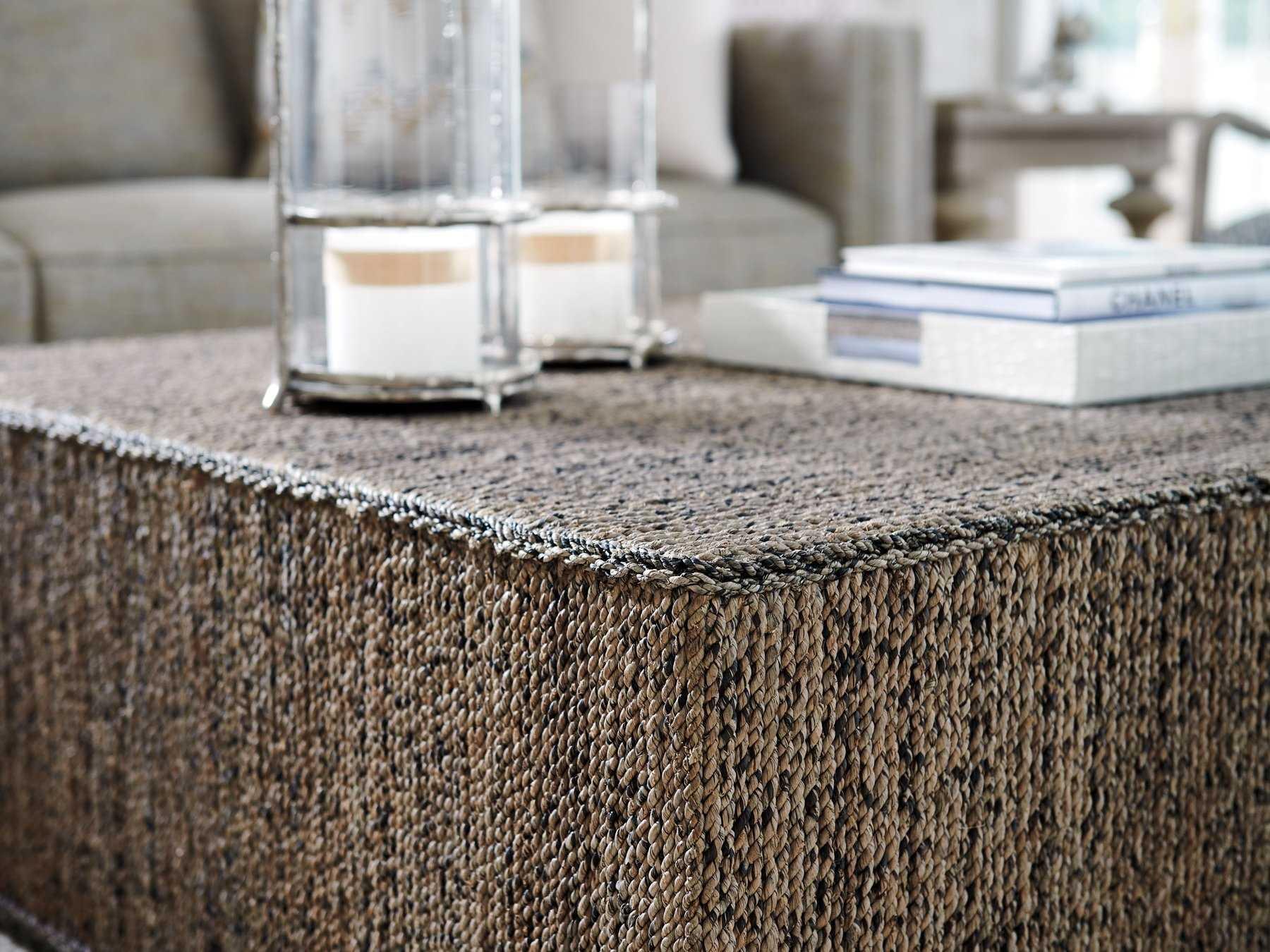 Barclay Butera Malibu Decker Woven Square Cocktail Table