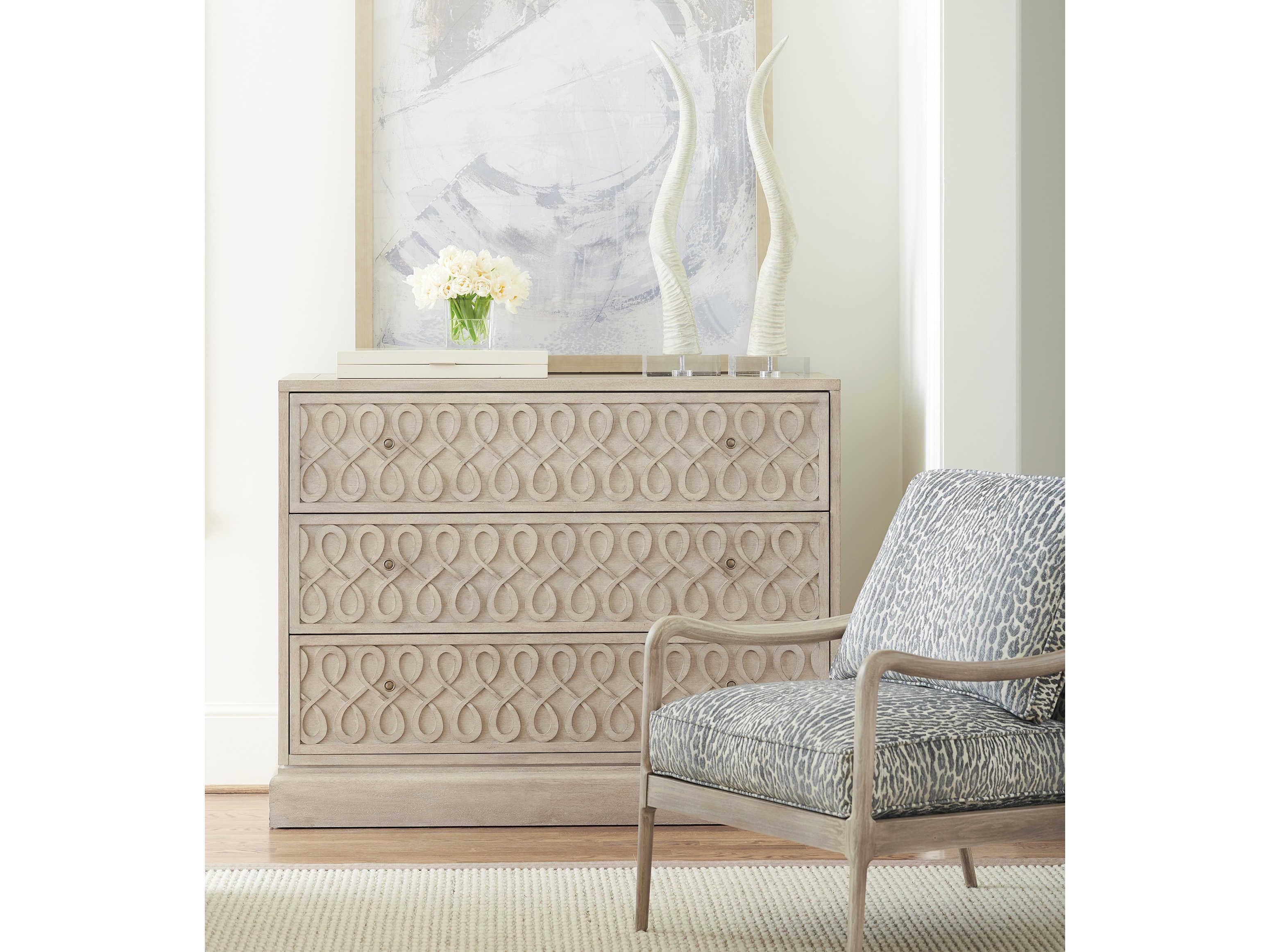 Barclay Butera Malibu 3-Drawers Beige Accent Chest