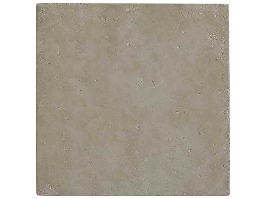 Barclay Butera Malibu Calamigos Square Concrete Espresso Surfwood End Table