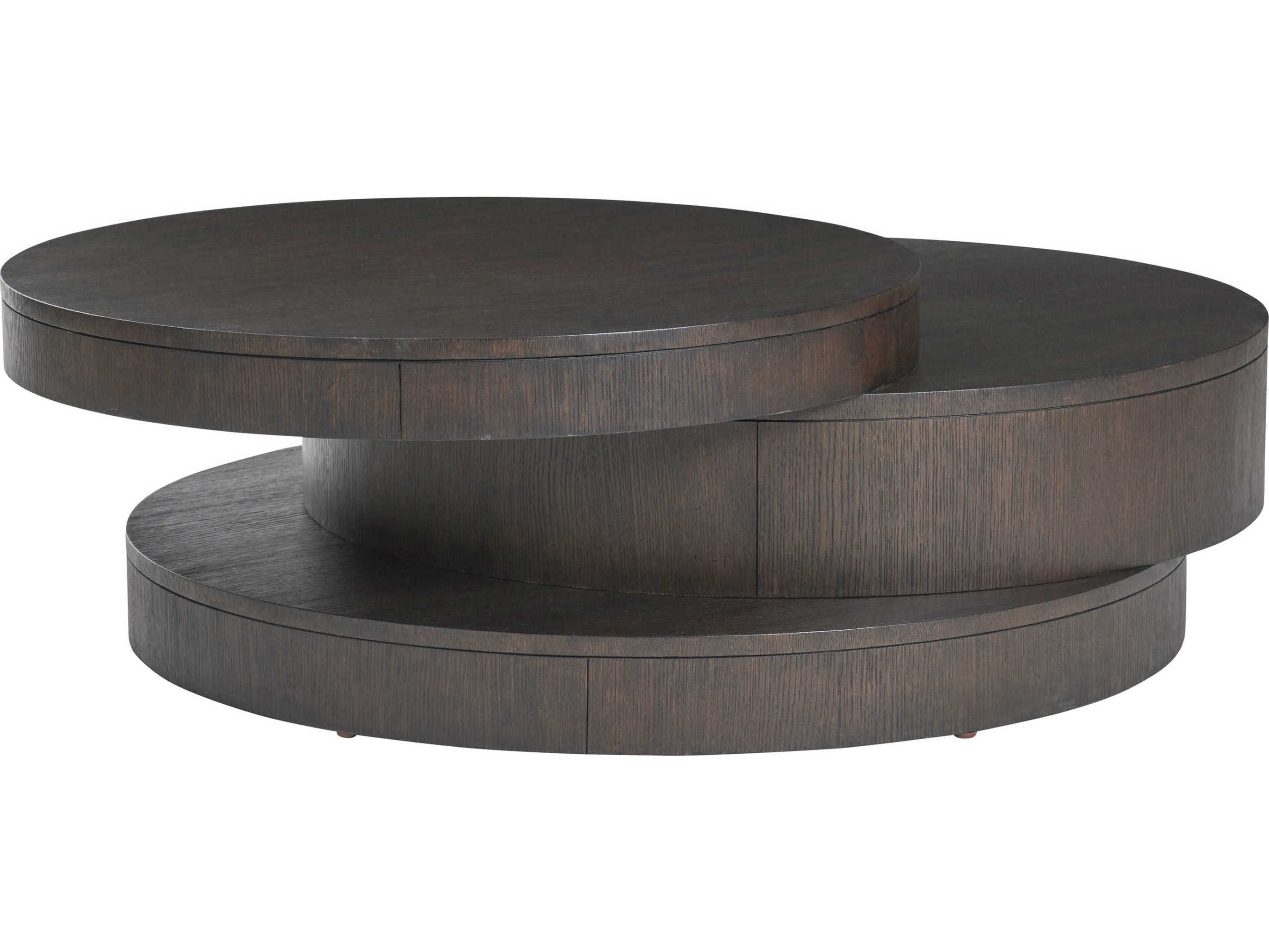 Barclay Butera Park City Mountaineer Round Wood Cocktail Table