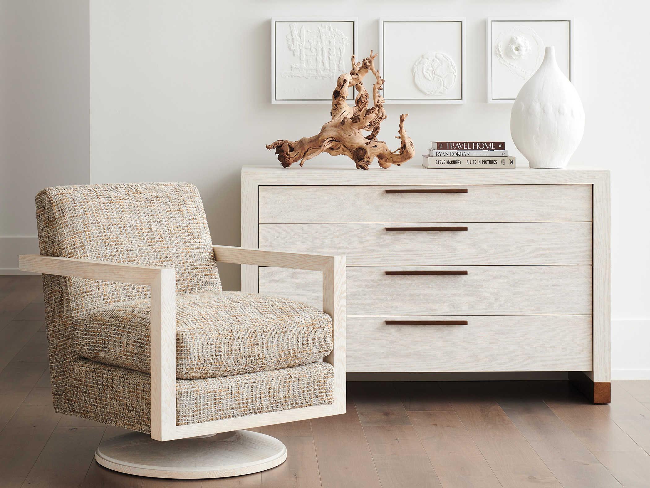 Barclay Butera Carmel Tehama 4-Drawers White Dresser