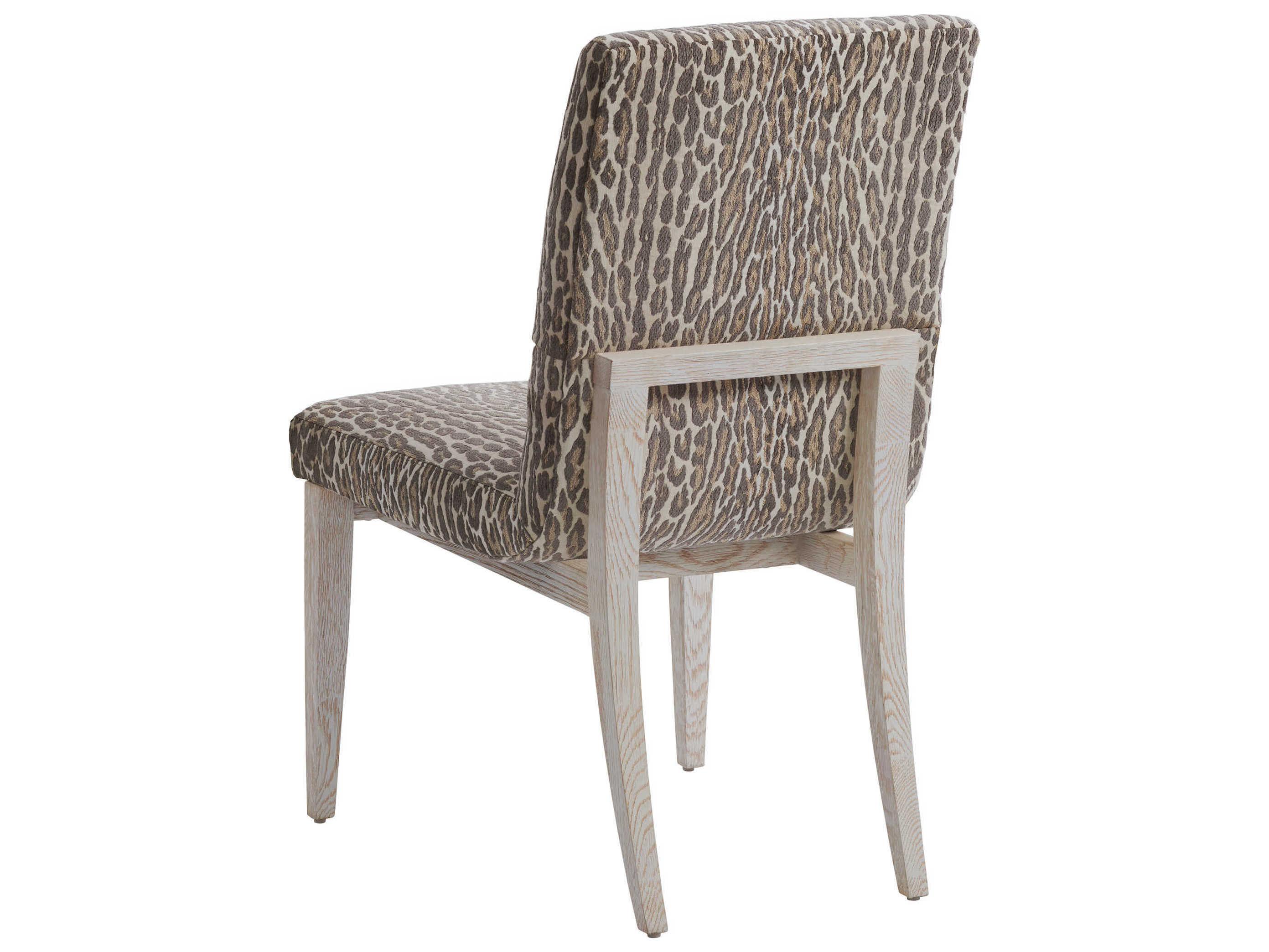 Barclay Butera Carmel Palmero Brown Upholstered Side Dining Chair