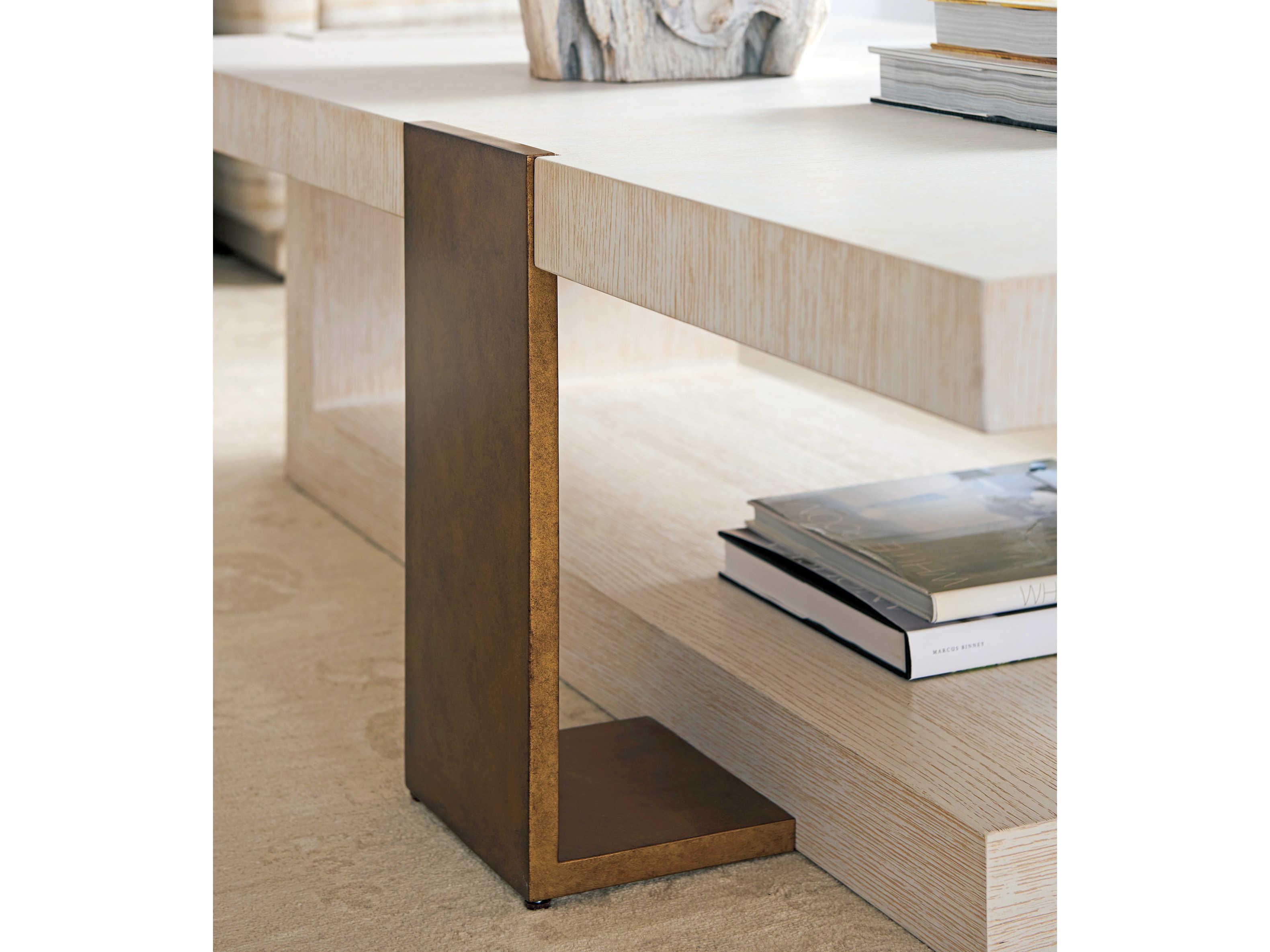 Barclay Butera Carmel Sunridge Rectangular Wood Cocktail Table