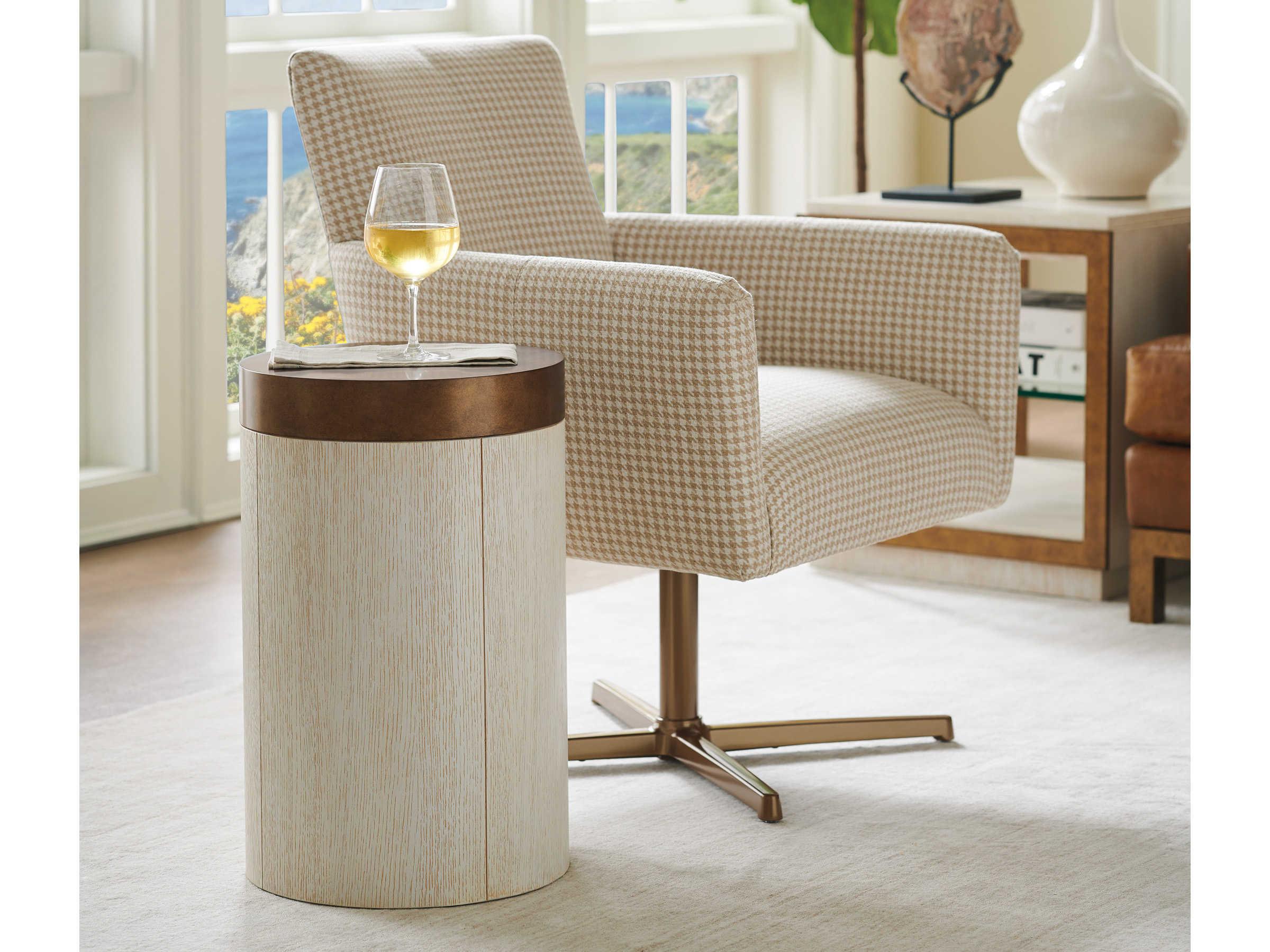 Barclay Butera Carmel Crest Round Metal End Table