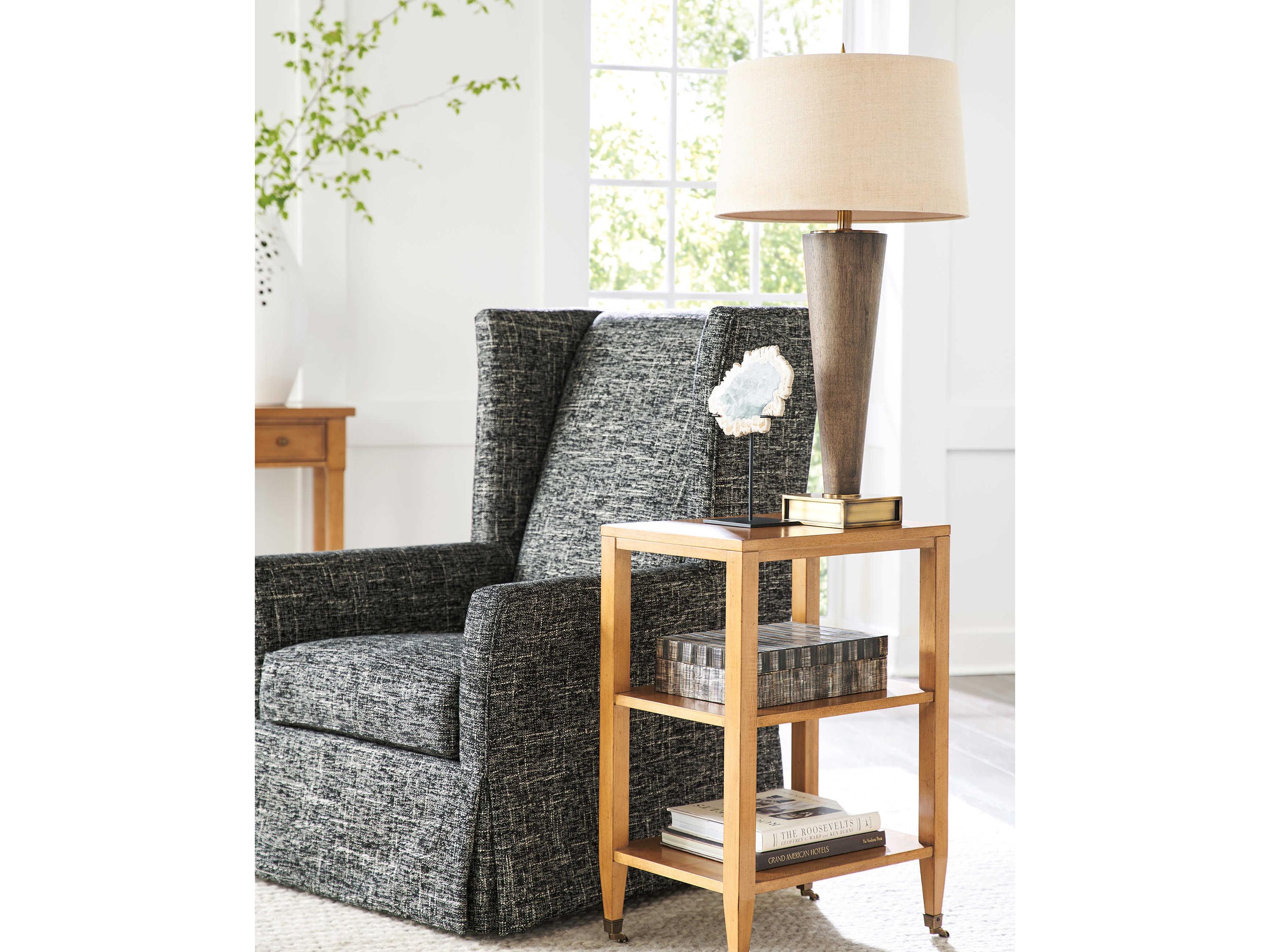 Barclay Butera Laguna Legion Rectangular Wood Table Rock End