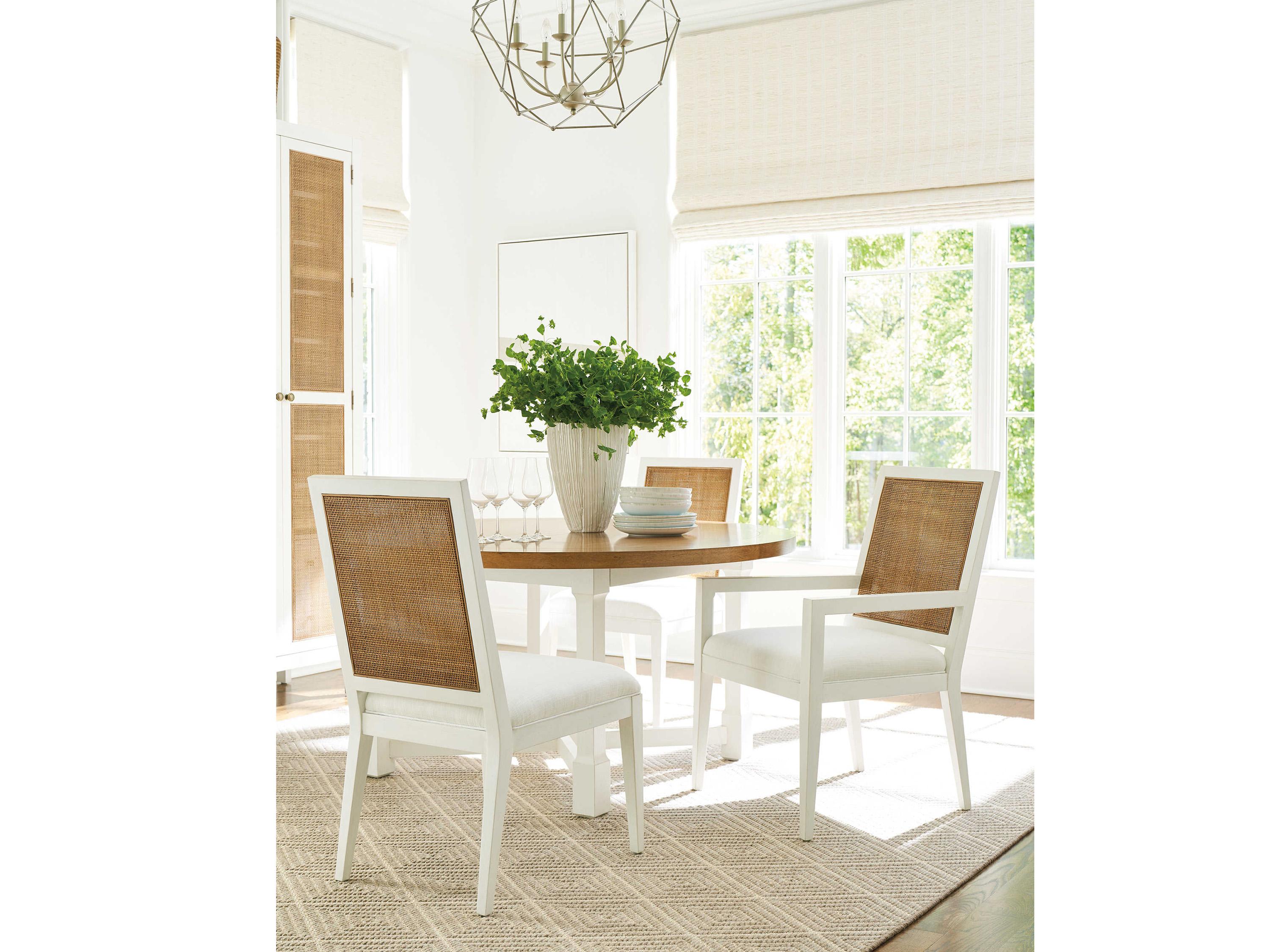 Barclay Butera Laguna Smithcliff Woven Brown Upholstered Side Dining Chair