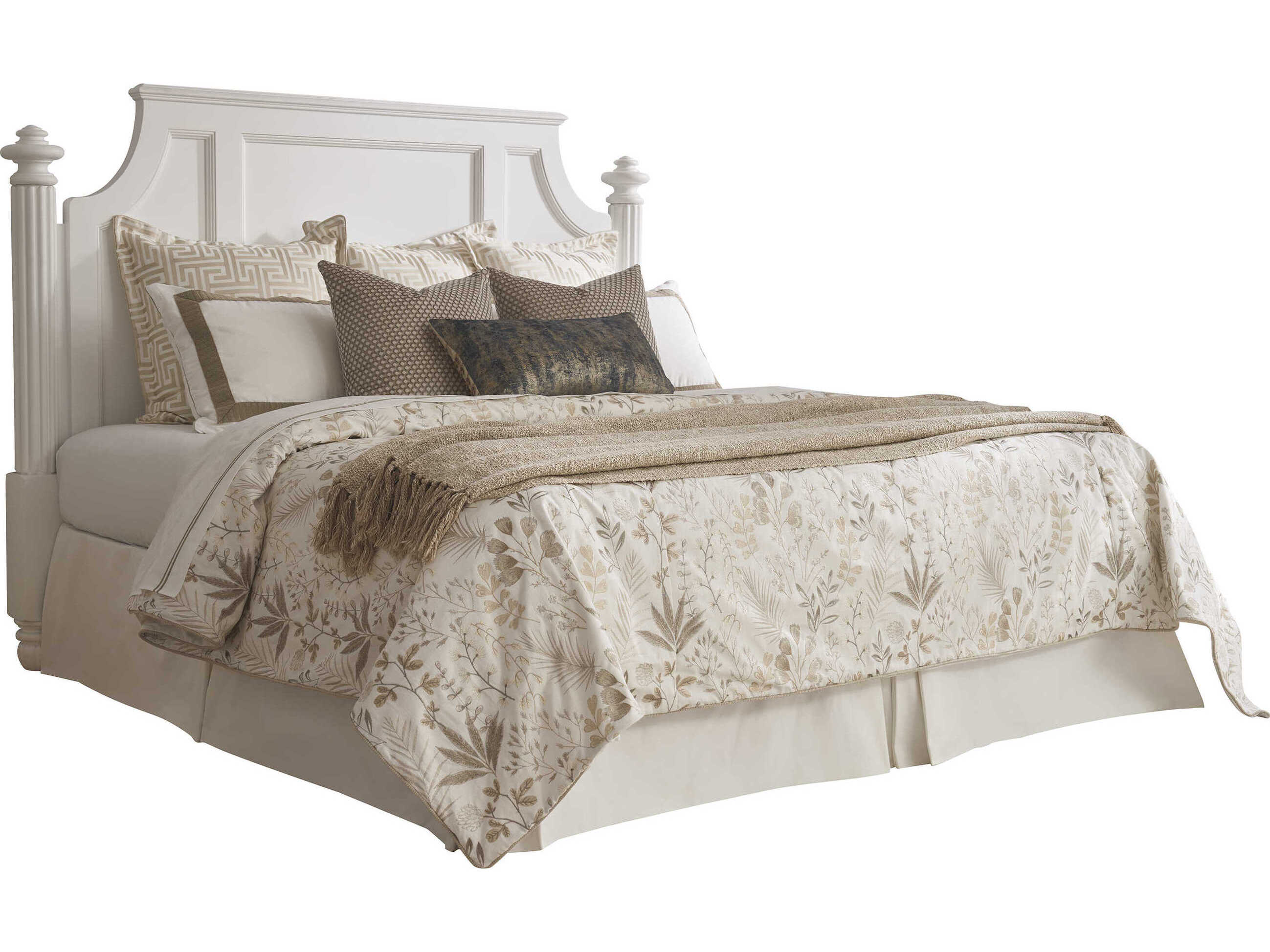 Barclay Butera Villa Blanca Mallet White King Headboard