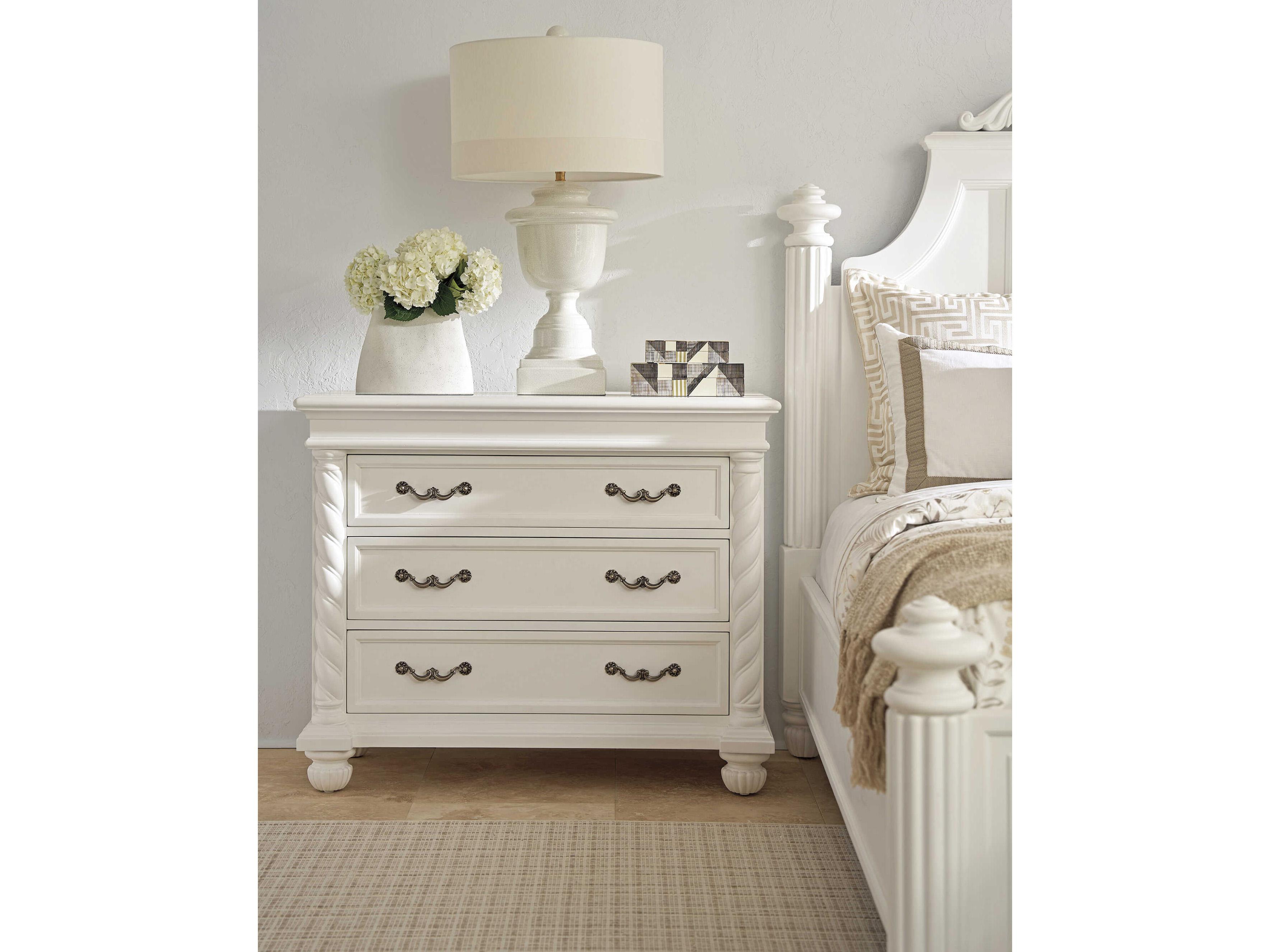 Barclay Butera Villa Blanca 3-Drawers Barletta Bachelors Chest Nightstand