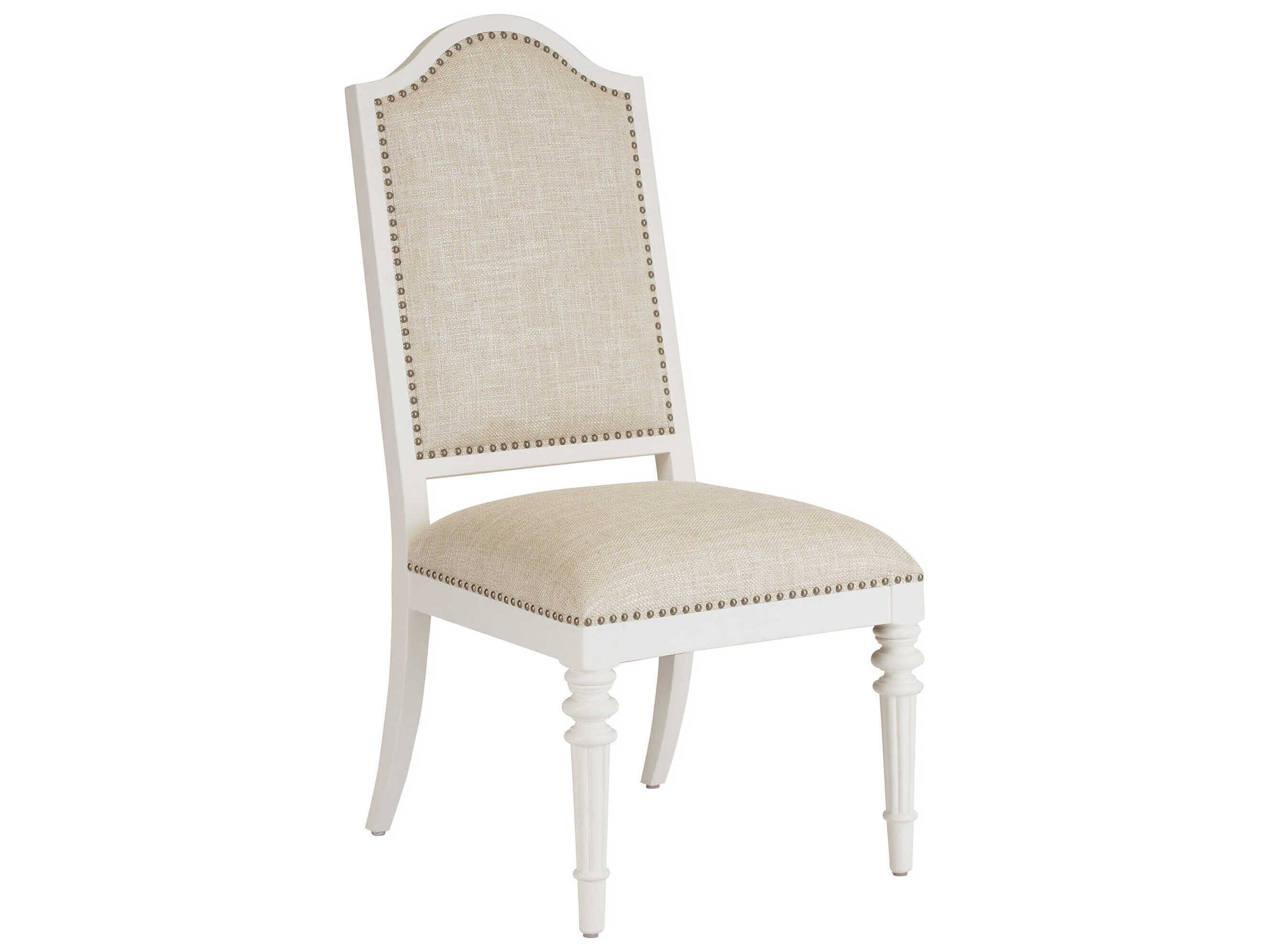 Barclay Butera Villa Blanca Beige Upholstered Corsica Side Dining Chair