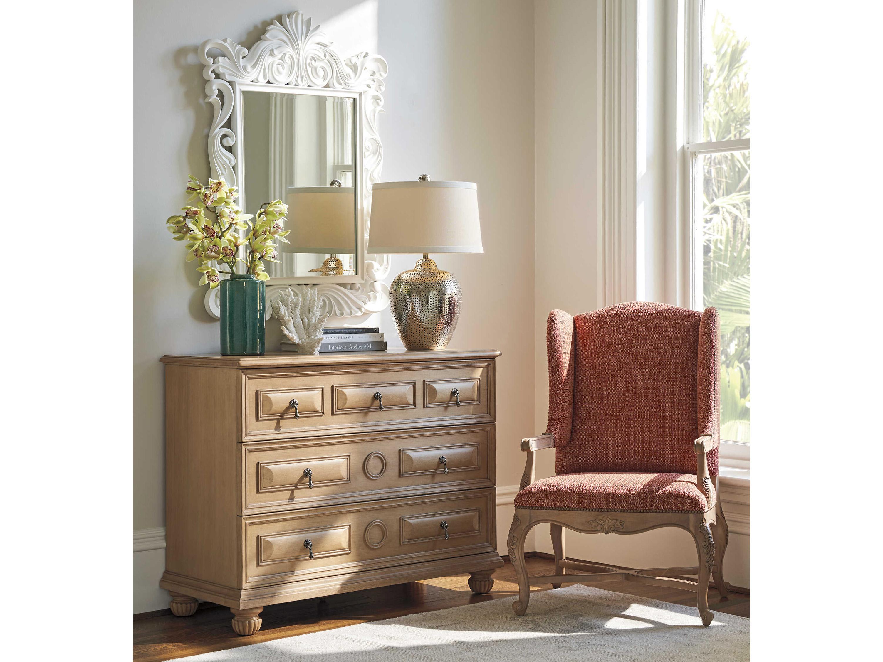 Barclay Butera Villa Blanca 3-Drawers Brown Cannes Single Dresser