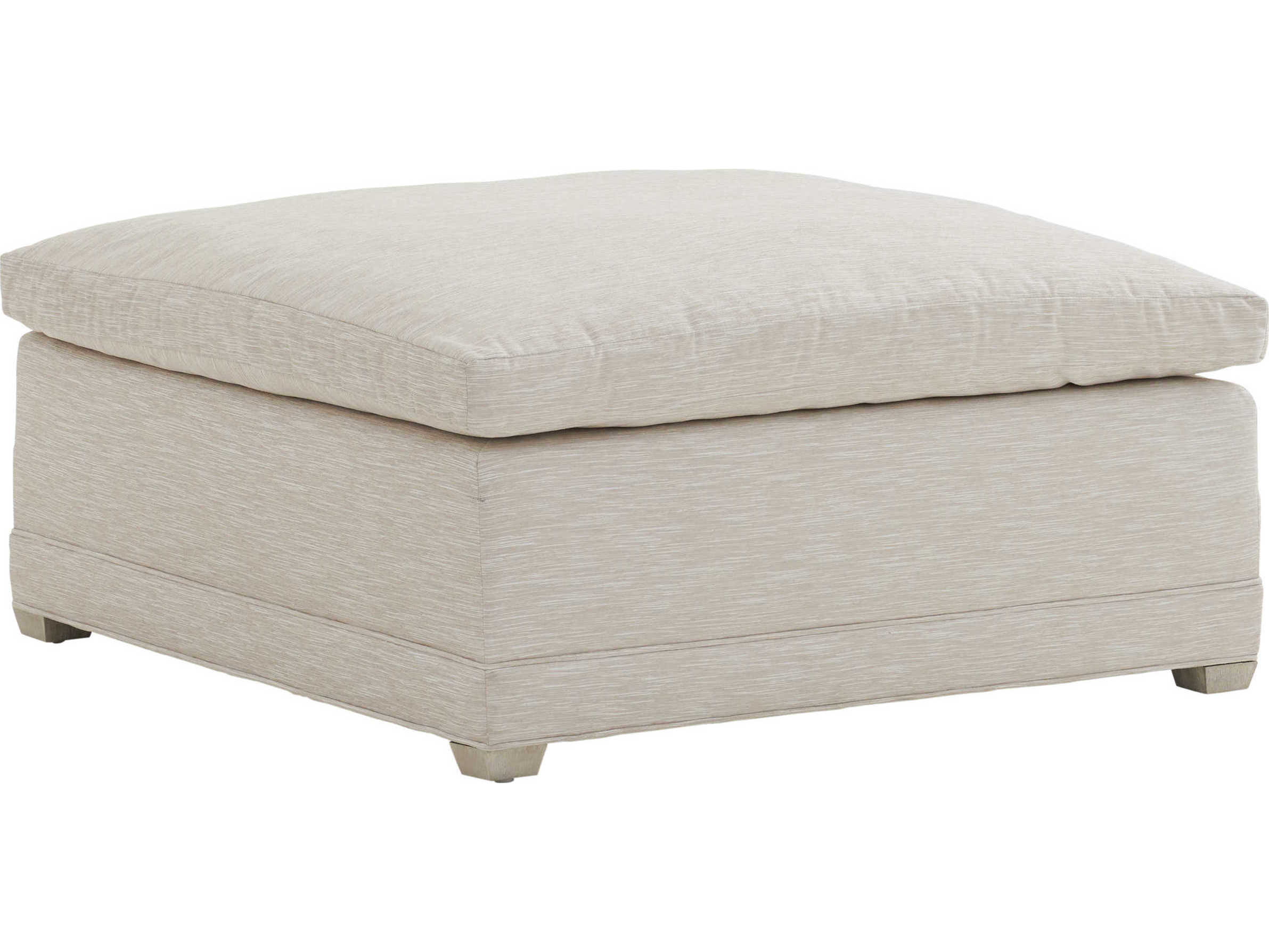 Barclay Butera Upholstery Colony Beige Upholstered Ottoman
