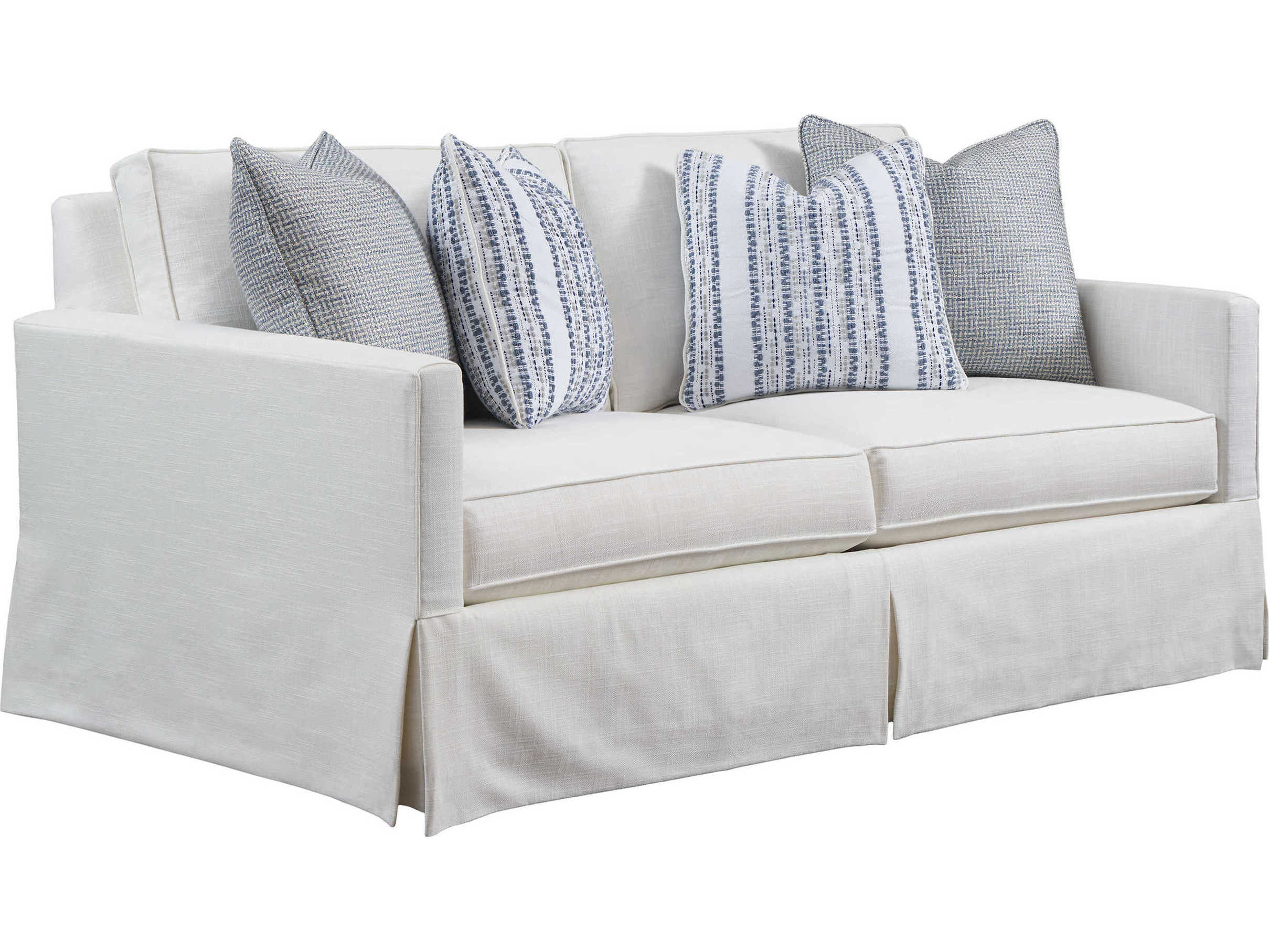Barclay Butera Upholstery Beach Club Ivory White Upholstered Loveseat